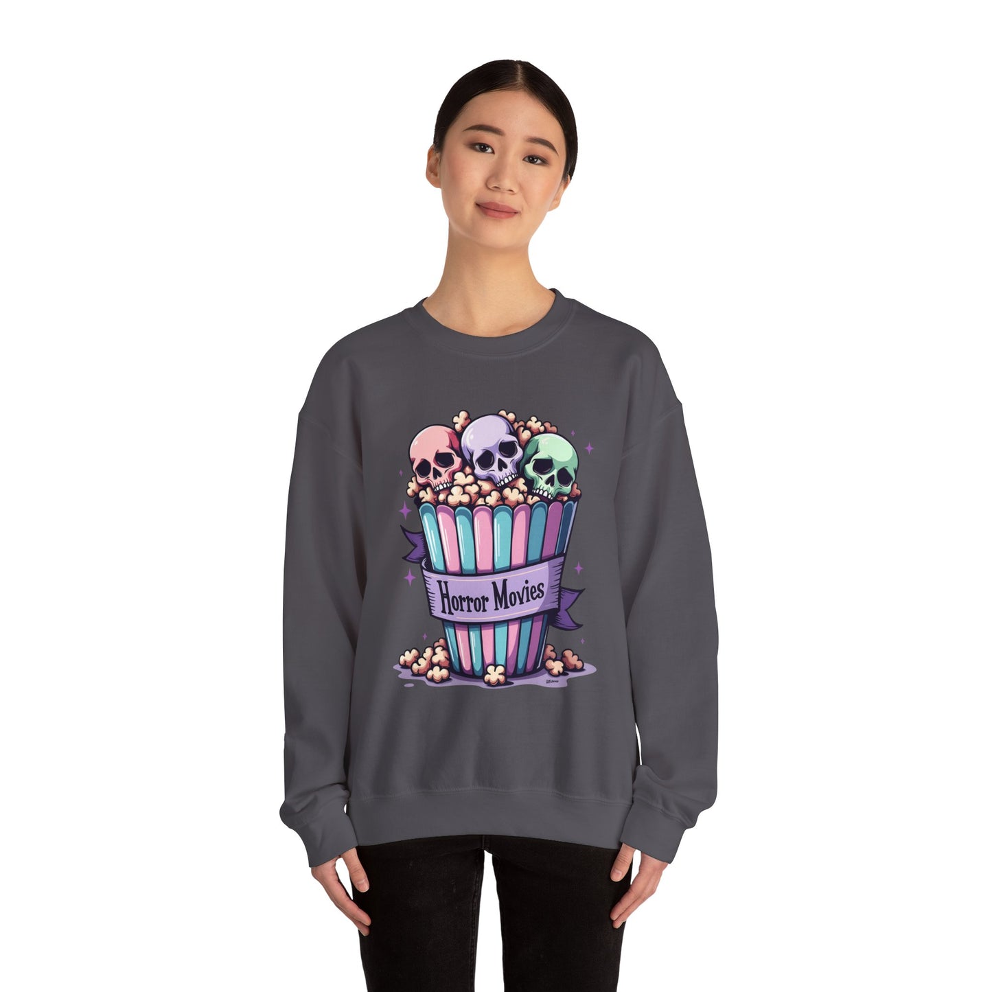 Horror Movies Popcorn Bucket Skulls - Sweatshirt