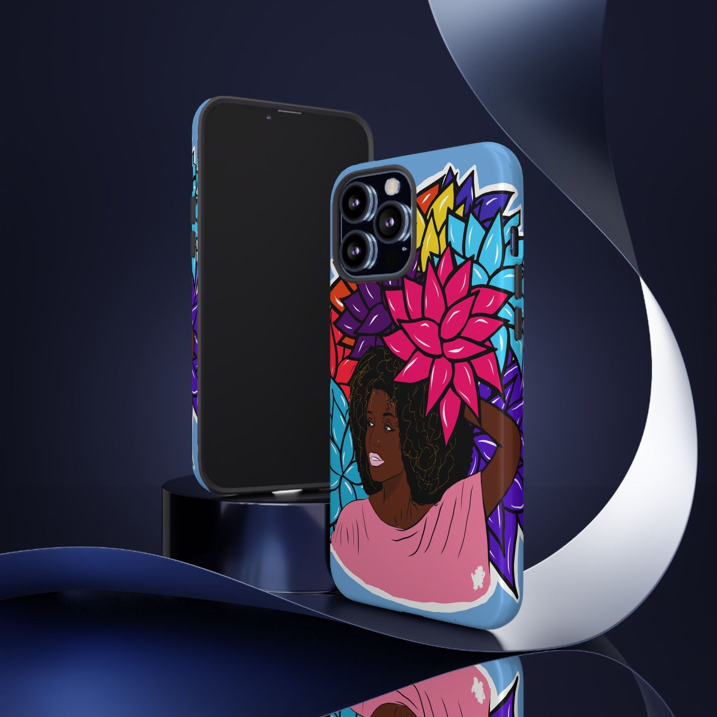 Beauty with Flowers - Tough Phone Cases