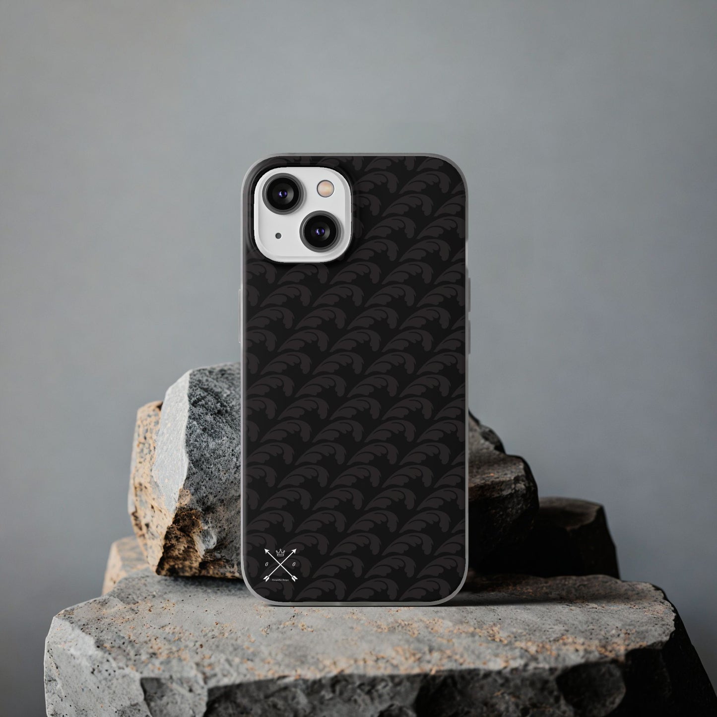 Beautiful Beloved Flourish (black/black) - Flexi Phone Cases