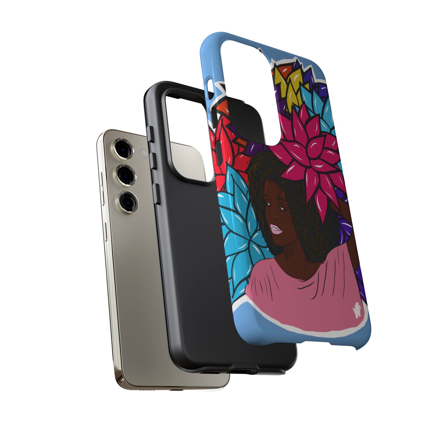 Beauty with Flowers - Tough Phone Cases