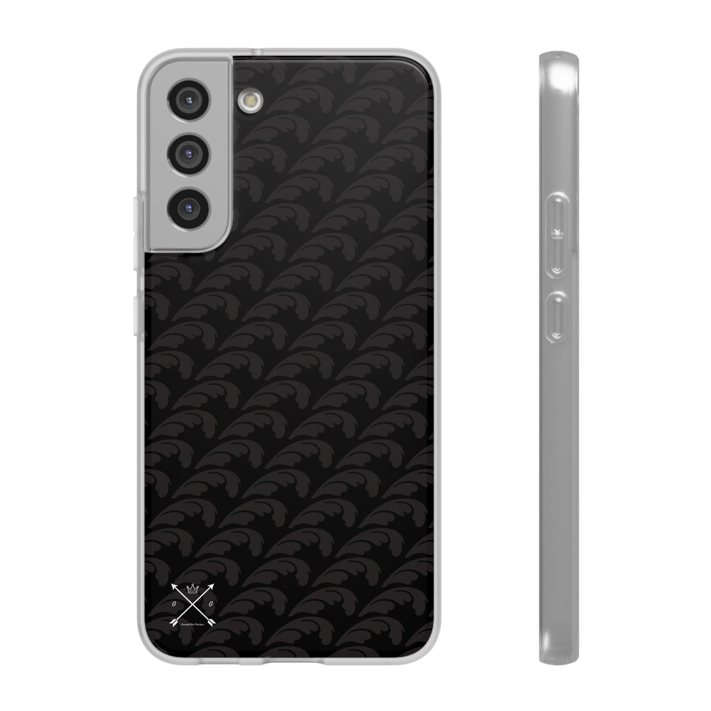 Beautiful Beloved Flourish (black/black) - Flexi Phone Cases