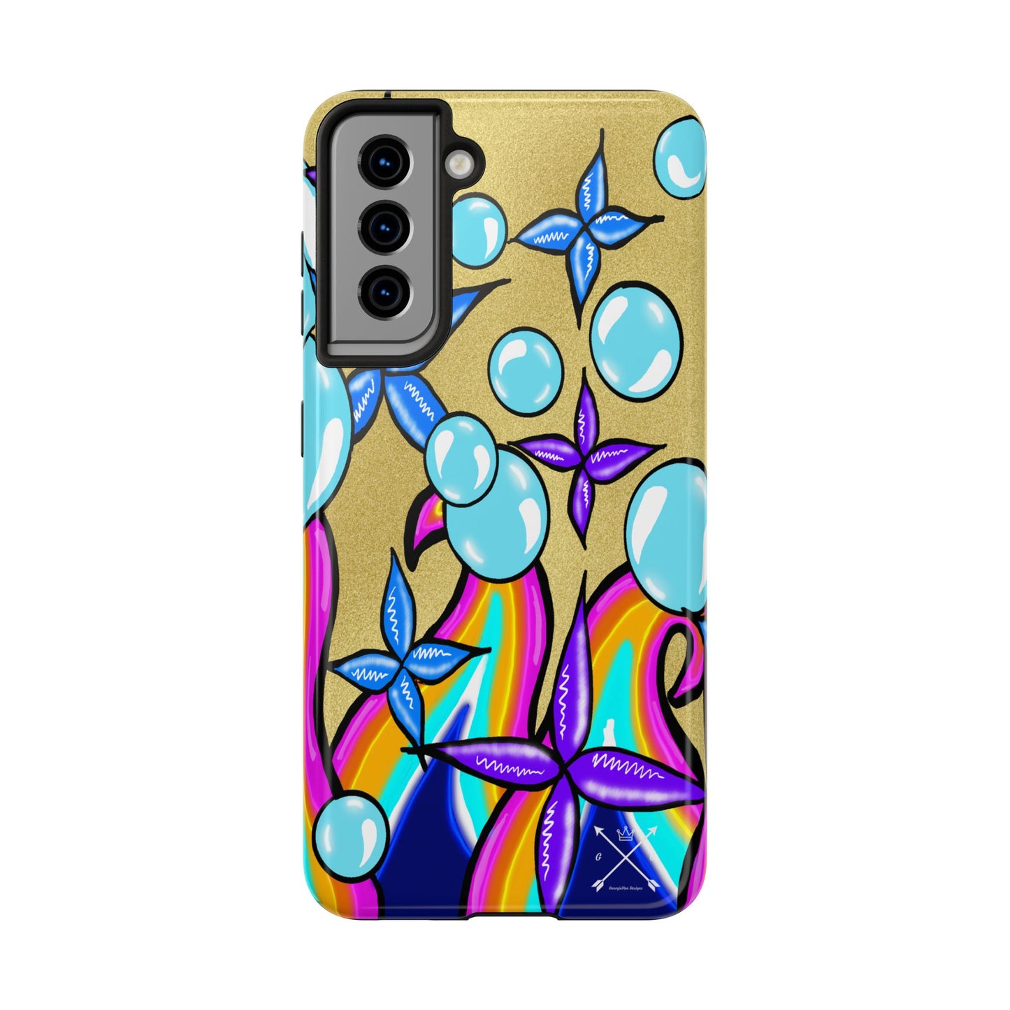 Bubble Rave (abstract art) - Tough iPhone Cases