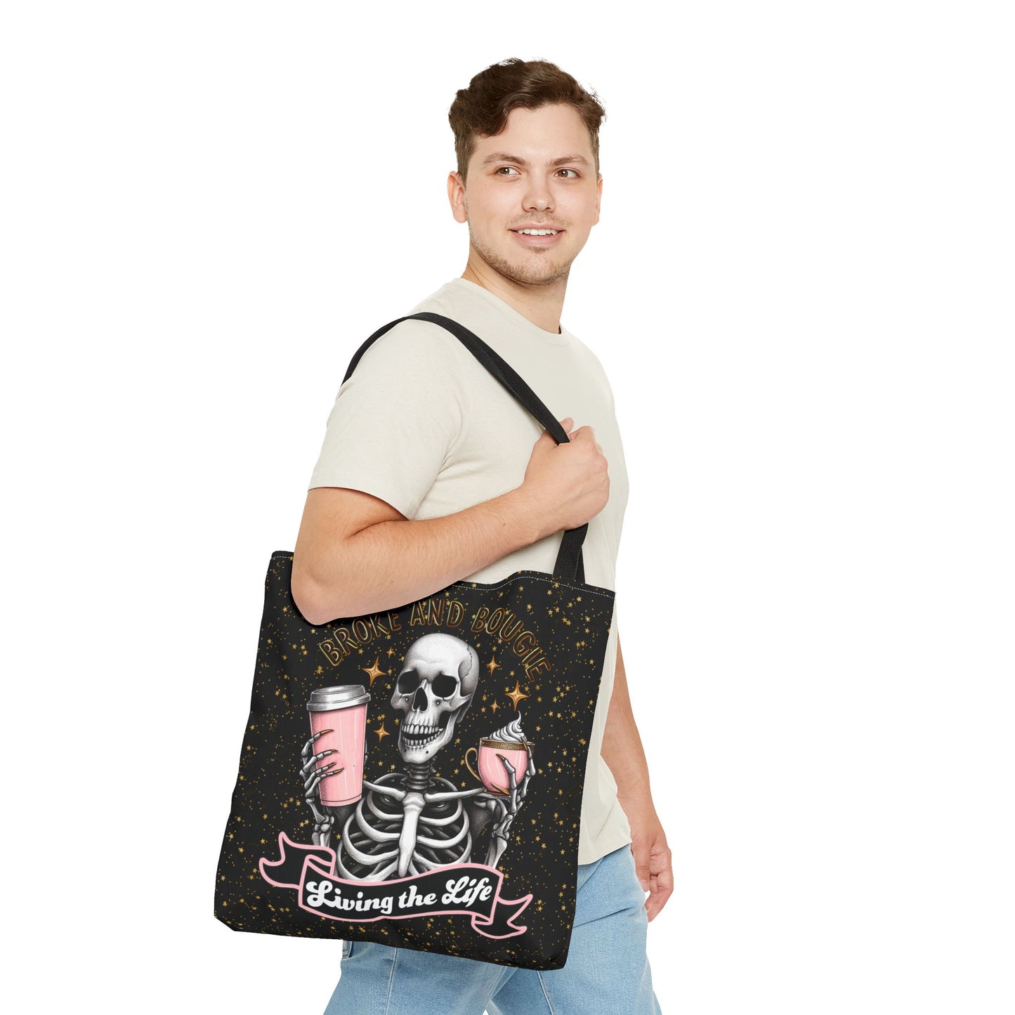 Broke and Bougie - Tote Bag (AOP)