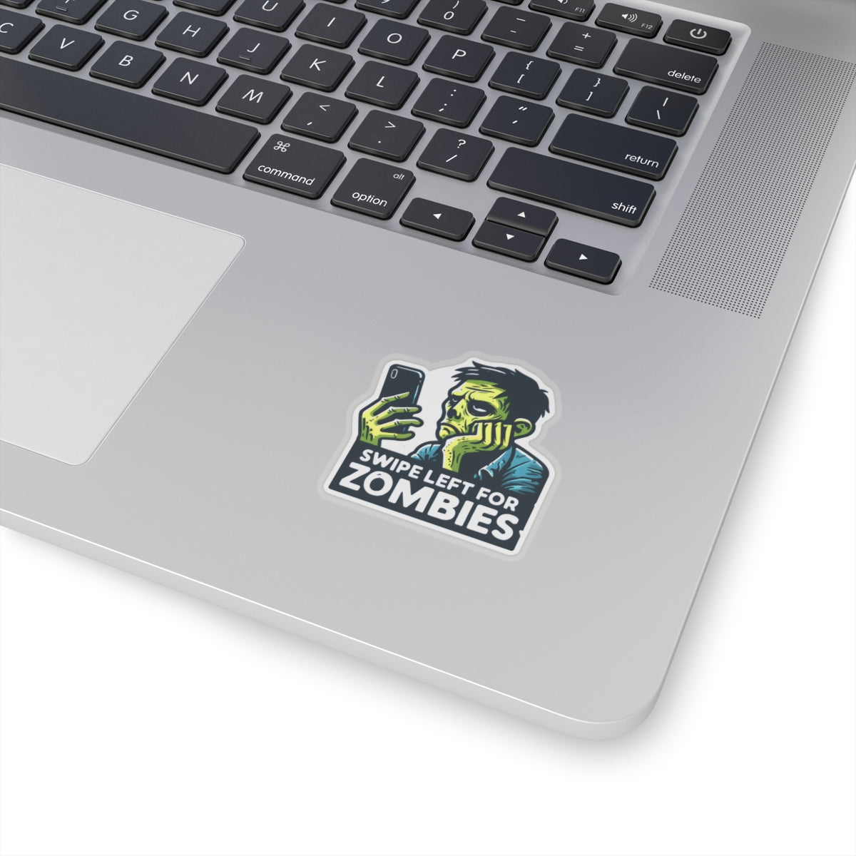 Swipe Left For Zombies - Kiss-Cut Stickers