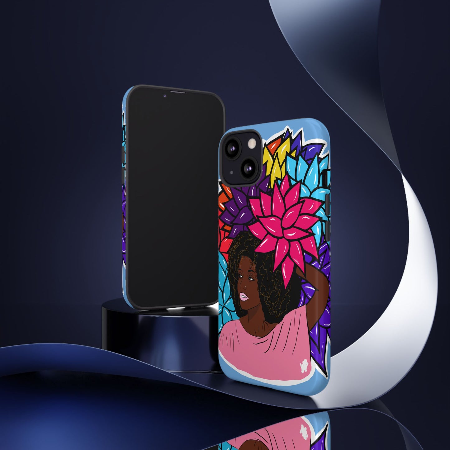 Beauty with Flowers - Tough Phone Cases