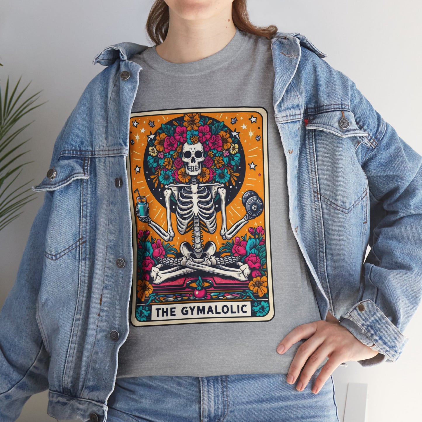 Gymaholic Skeleton Tarot - Unisex Tee Shirt