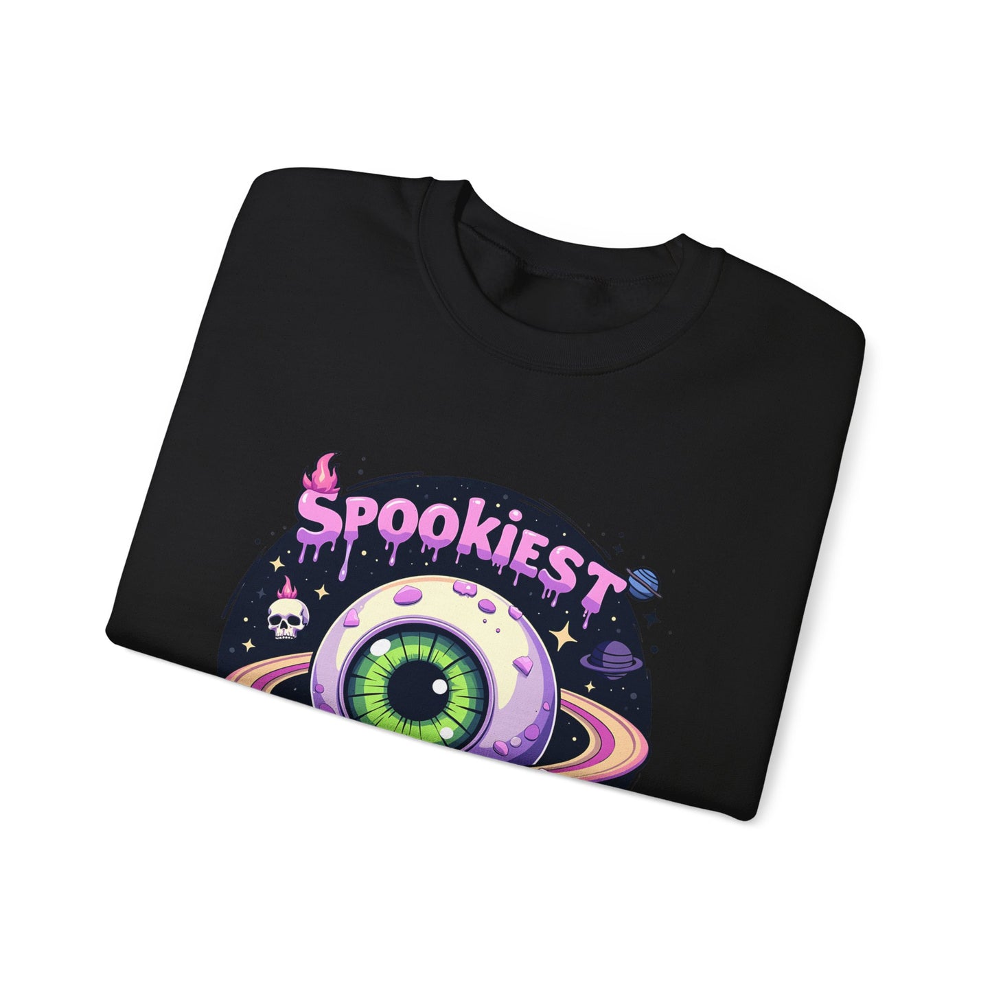 Spookiest in the Galaxy, Eyeball Planet Design - Sweatshirt