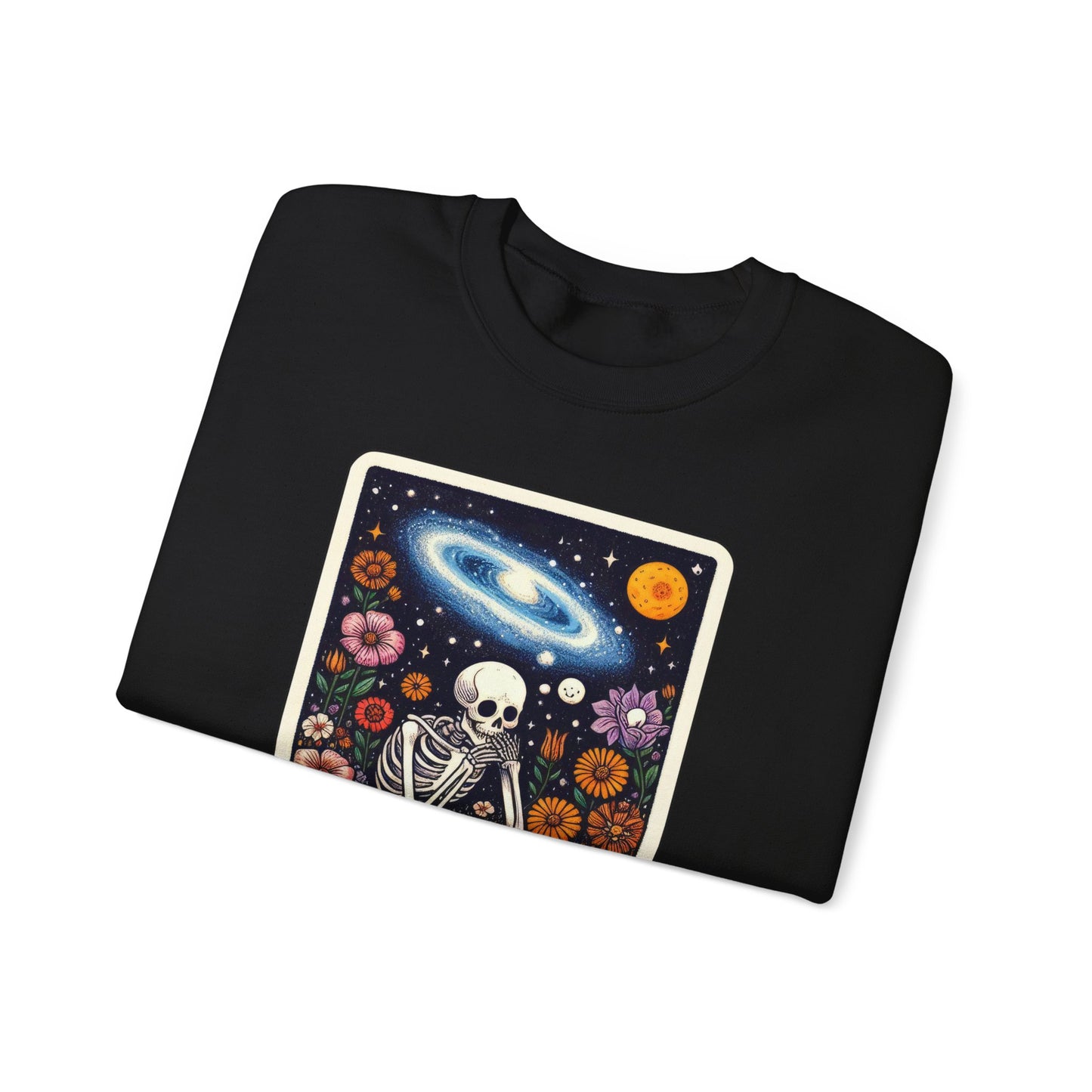 The Overthinker Skeleton Tarot Card - Sweatshirt