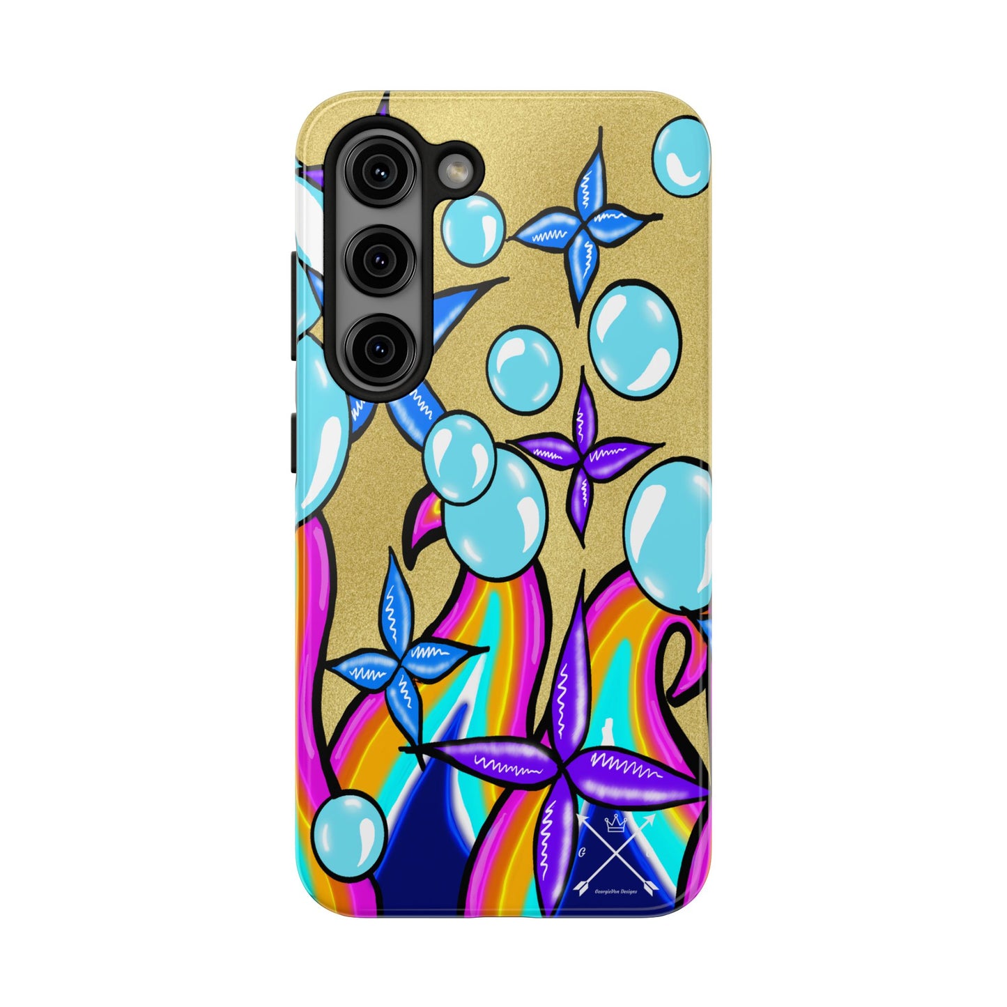 Bubble Rave (abstract art) - Tough iPhone Cases