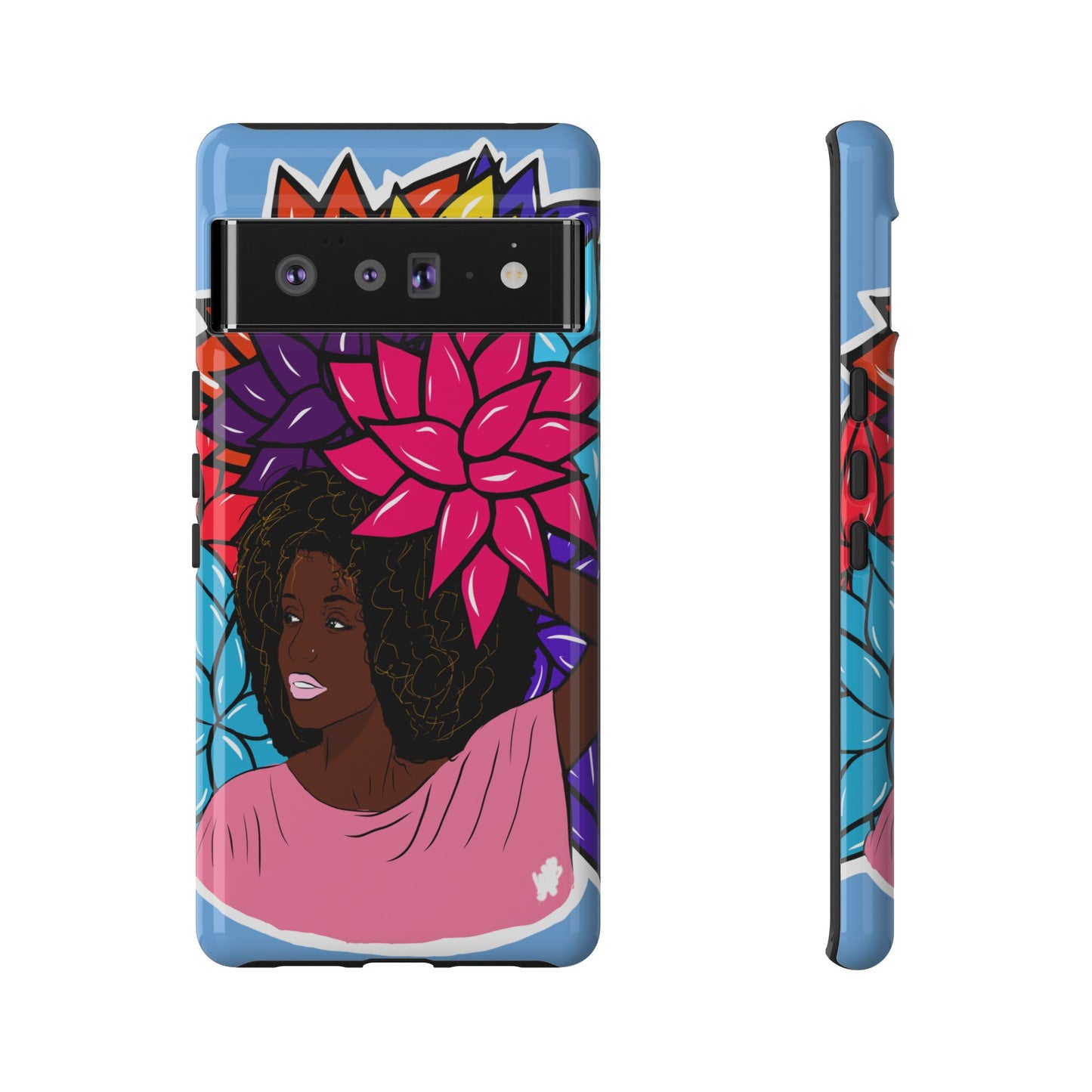 Beauty with Flowers - Tough Phone Cases