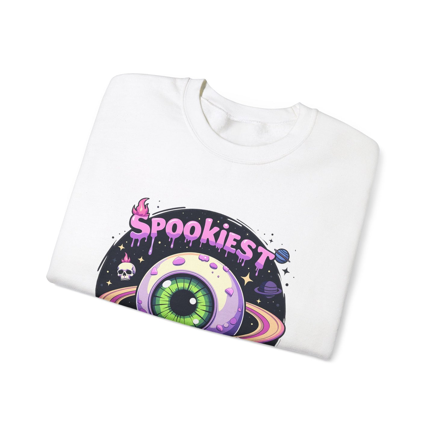 Spookiest in the Galaxy, Eyeball Planet Design - Sweatshirt