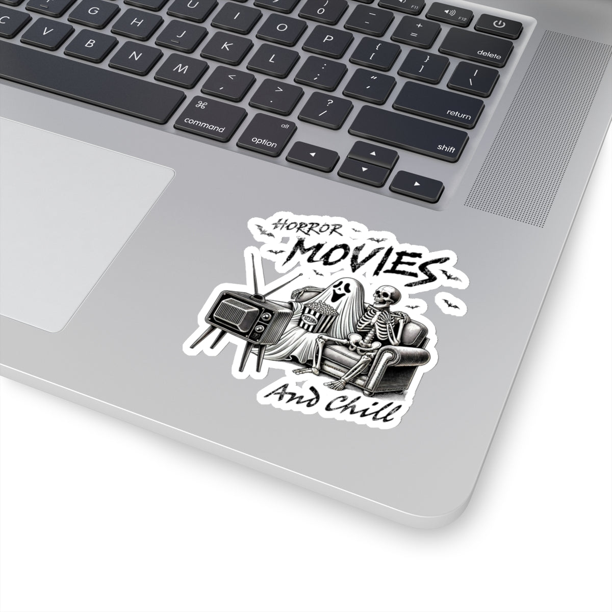 Horror Movies and Chill - Kiss-Cut Stickers