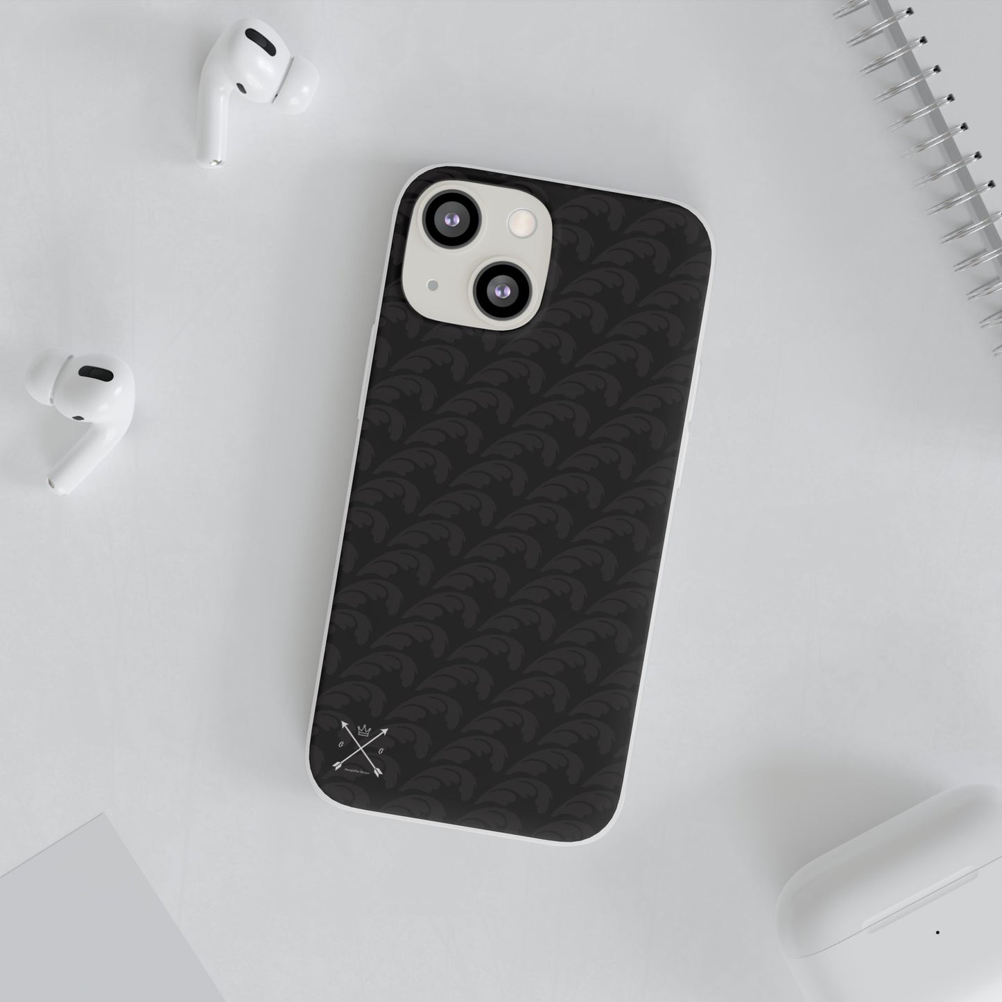 Beautiful Beloved Flourish (black/black) - Flexi Phone Cases