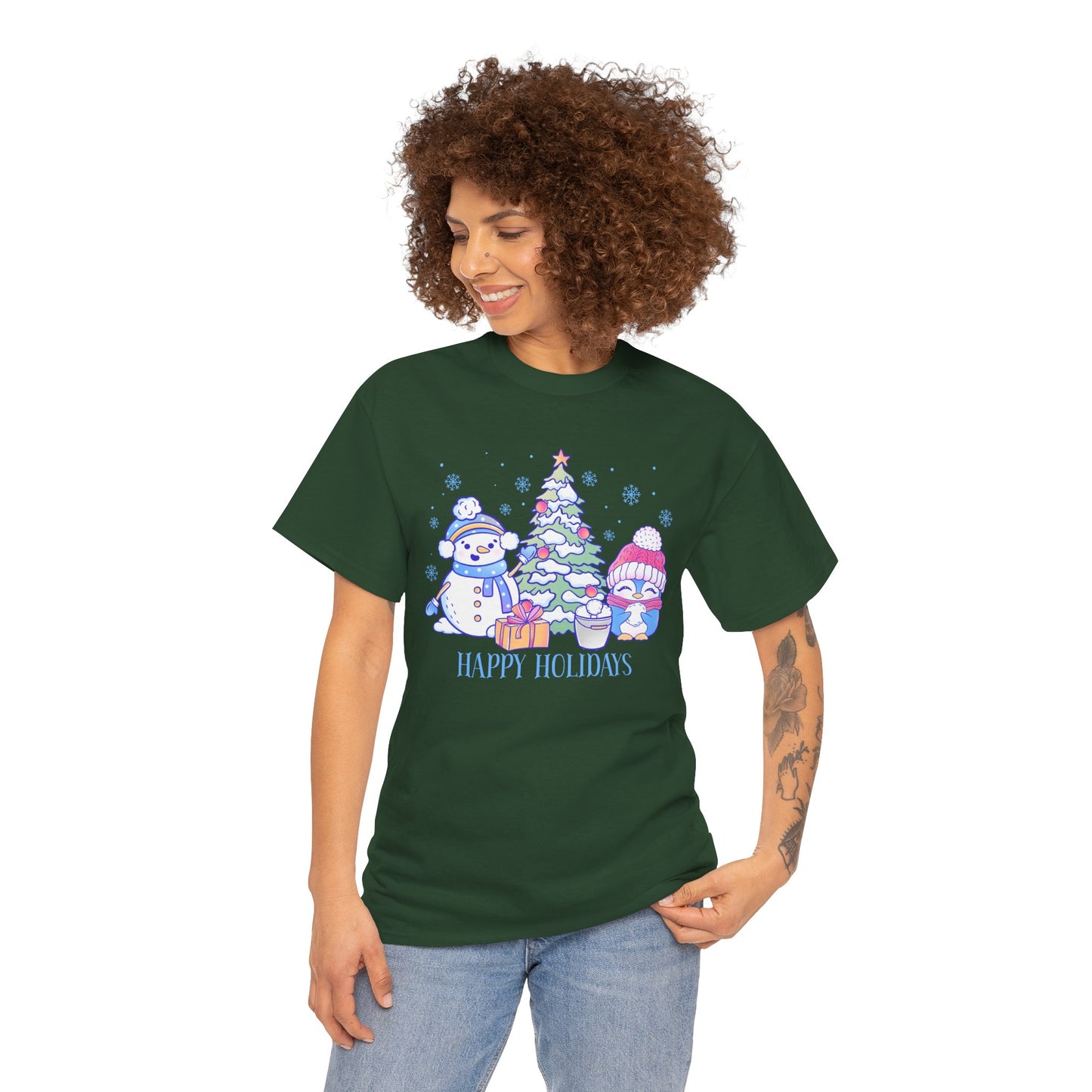 Christmas Holiday Unisex Tee - Happy Holidays