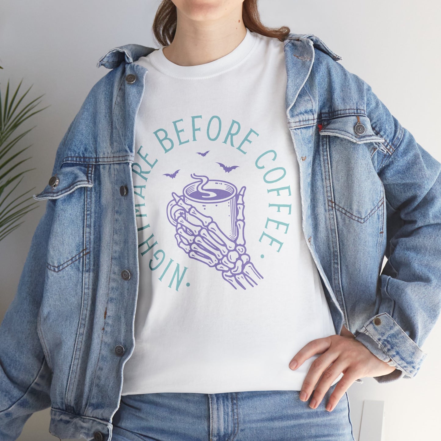 Nightmare Before Coffee - Unisex Heavy Cotton Tee