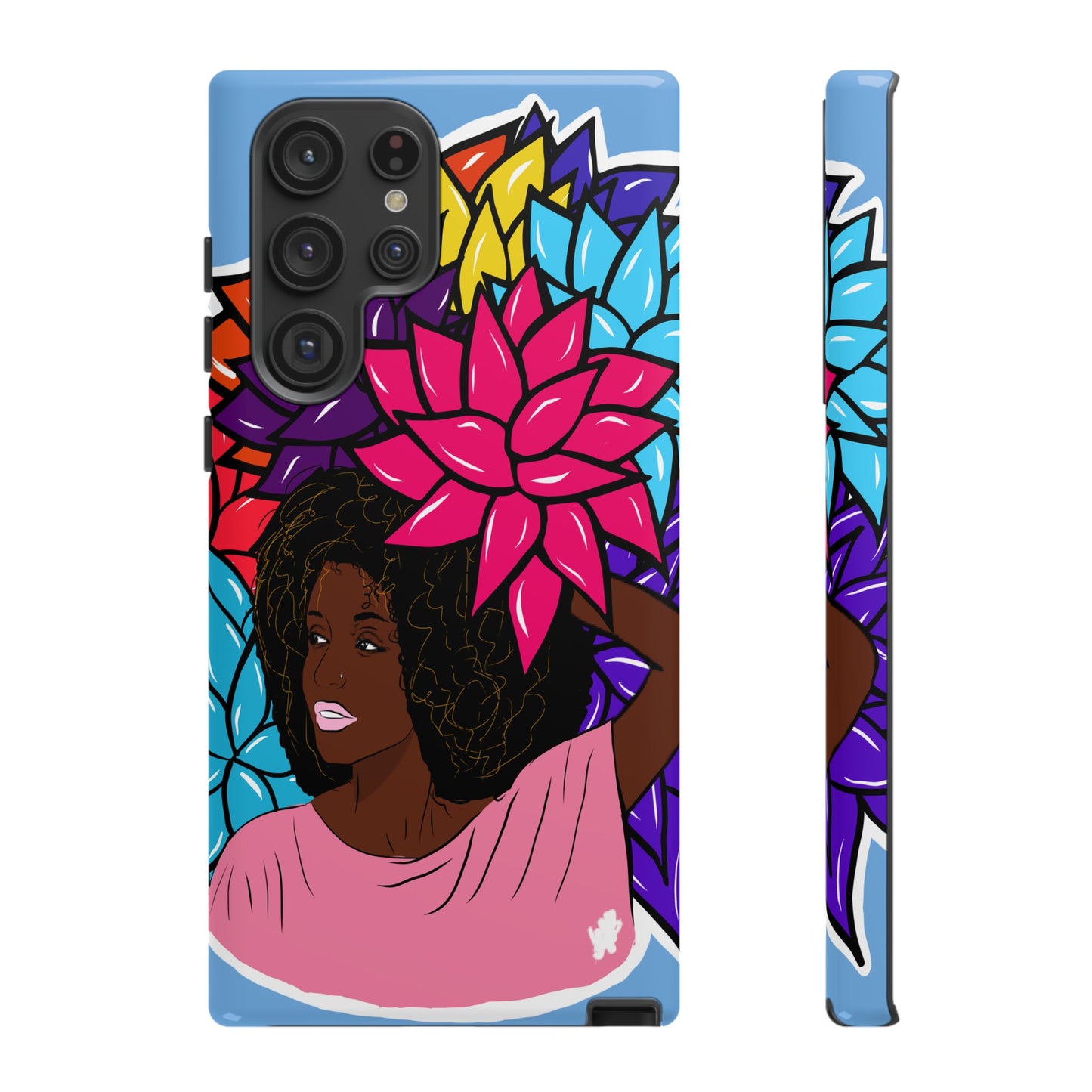 Beauty with Flowers - Tough Phone Cases