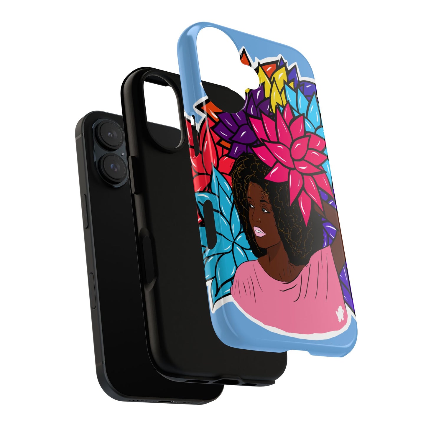 Beauty with Flowers - Tough Phone Cases