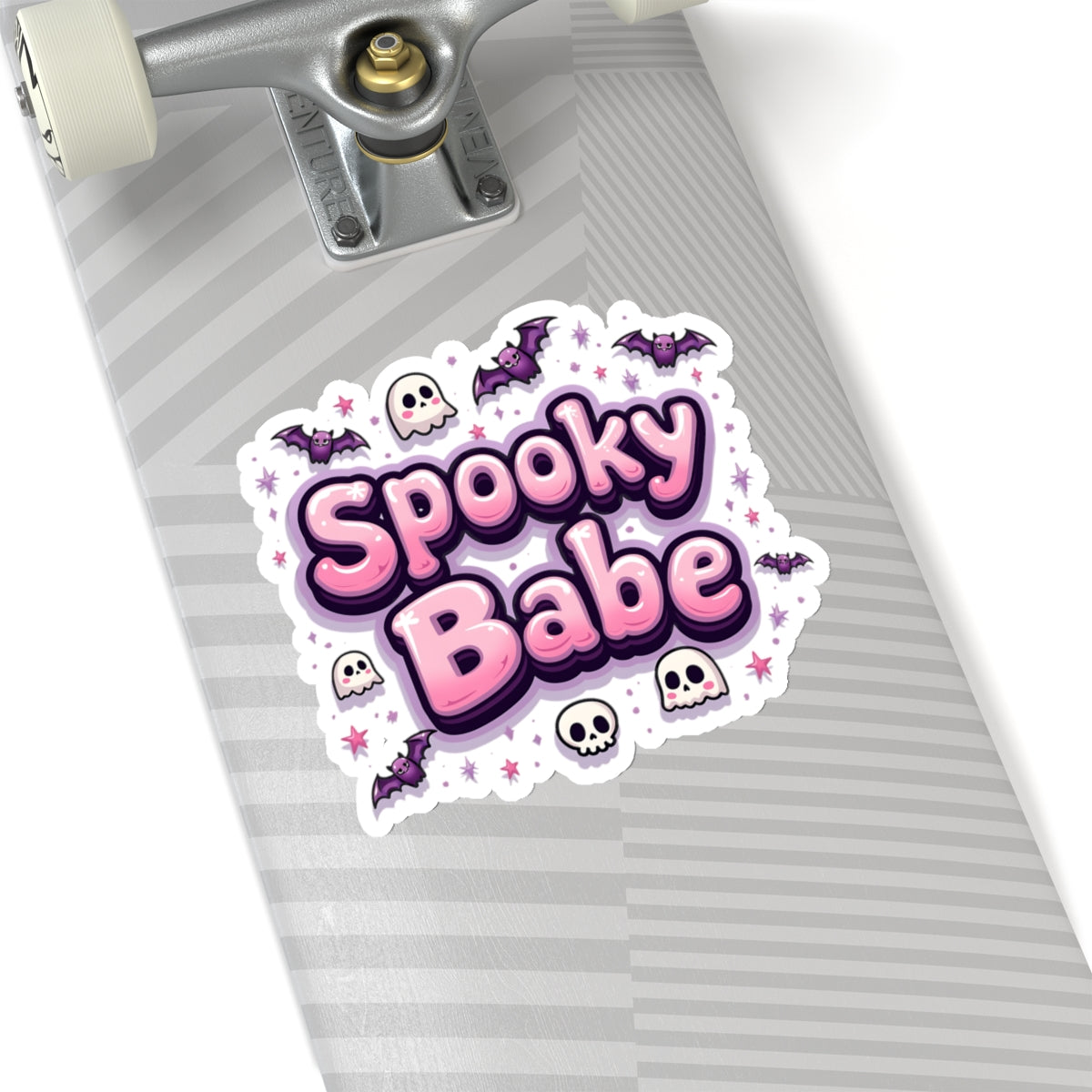 Pink Spooky Babe - Halloween Kiss-cut Stickers