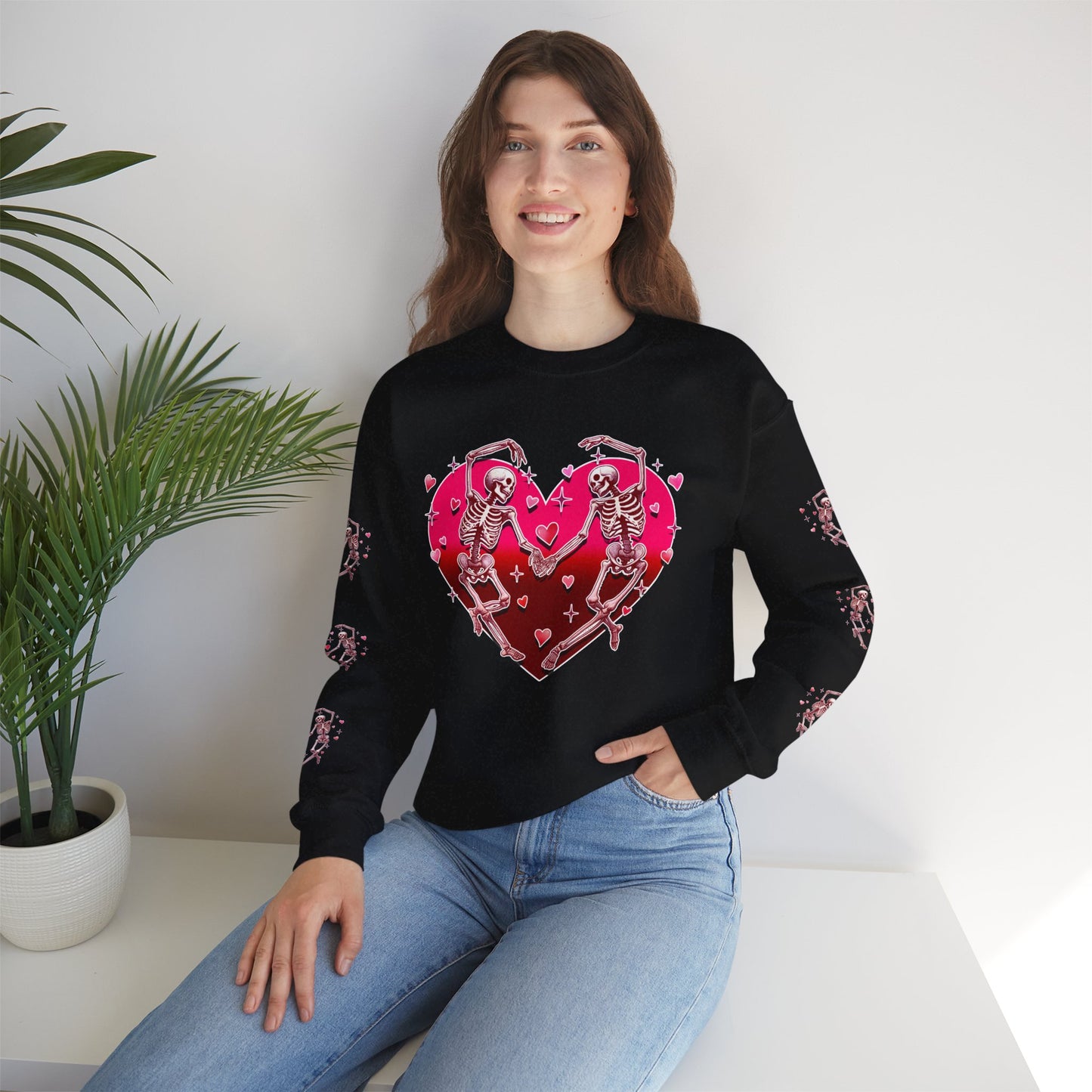 Dancing Skeleton Lovers - Crewneck Sweatshirt