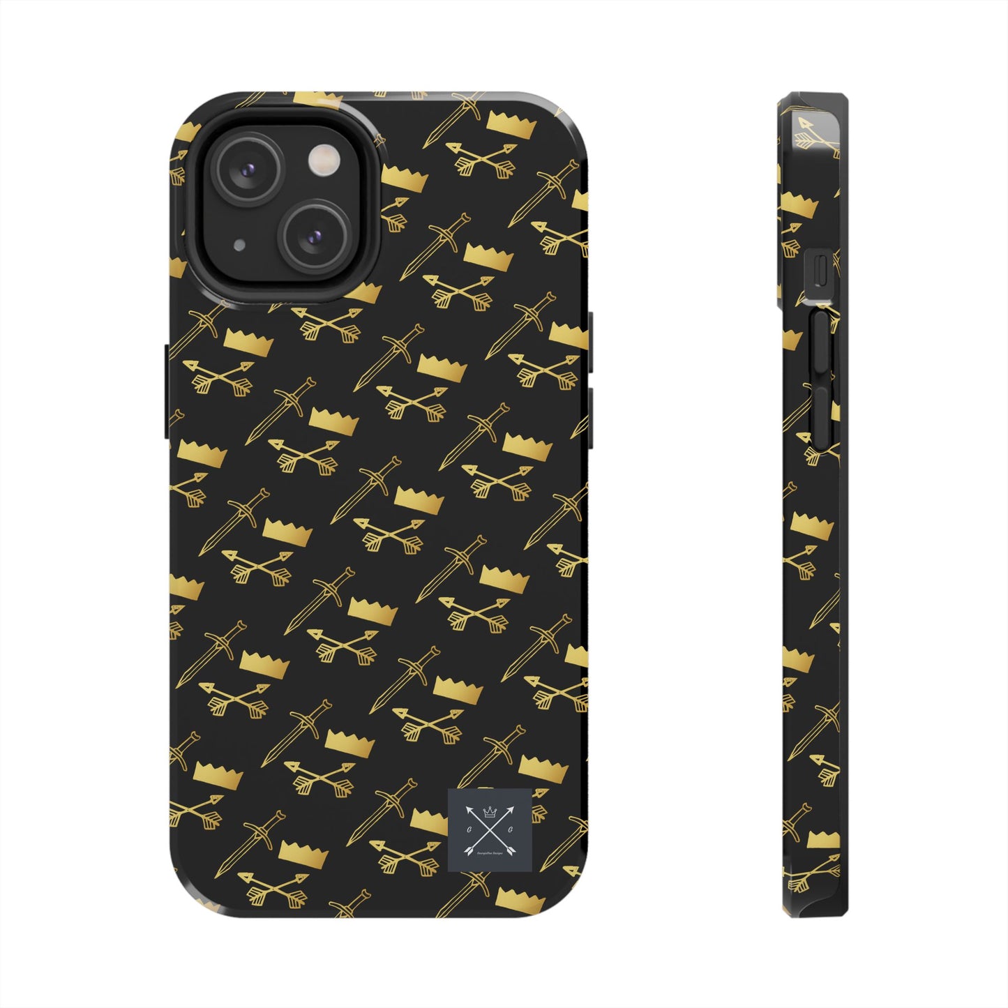 Gold and Bold Warrior (pattern) - Tough Phone Cases