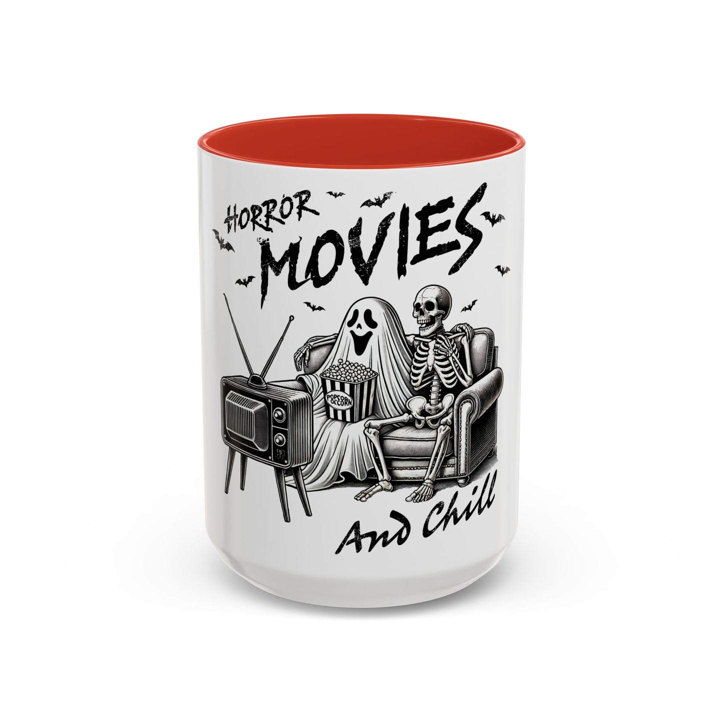 Horror Movies and Chill - Accent Coffee Mug (11, 15oz)