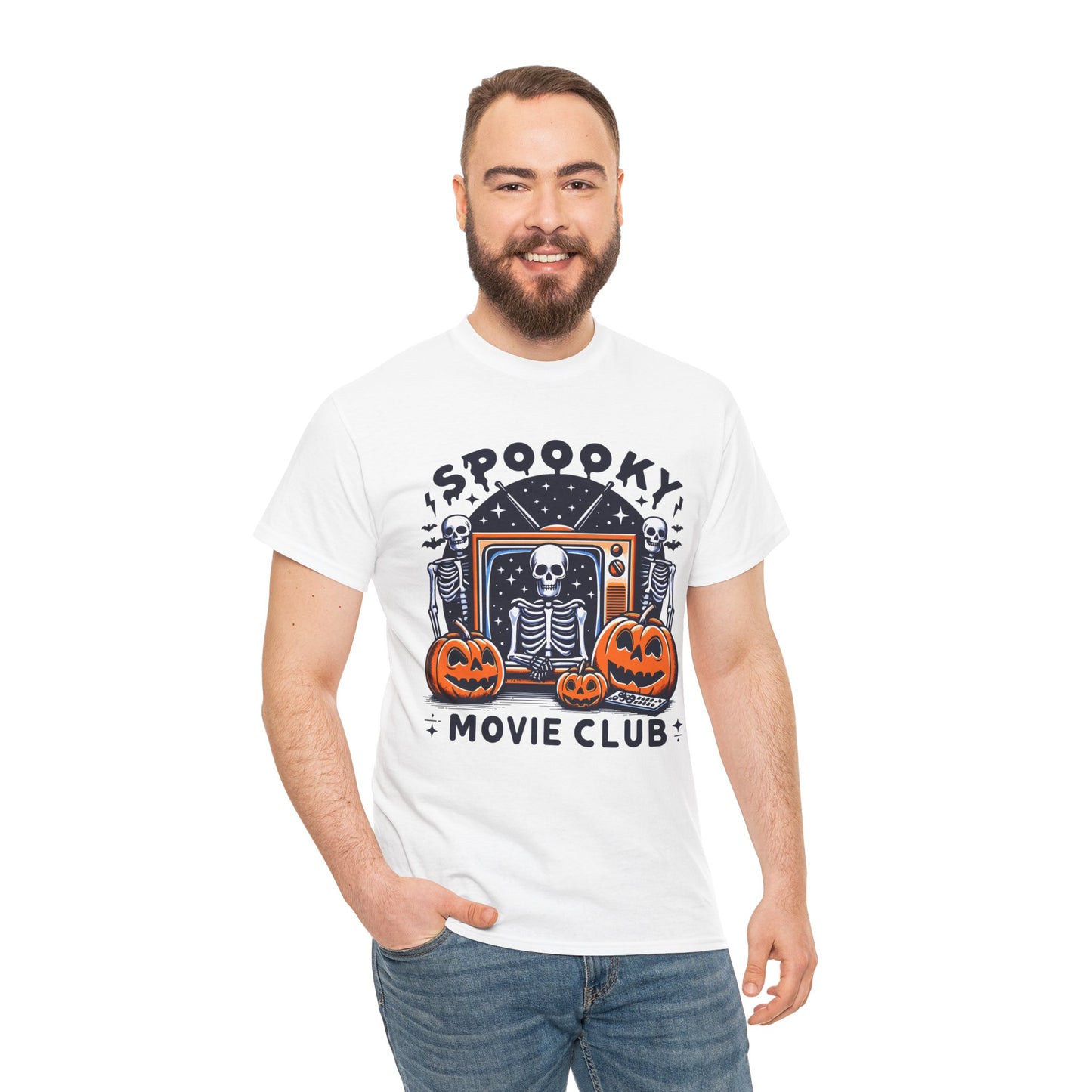 Spooky Movie Club Theme -  Unisex Cotton Tee