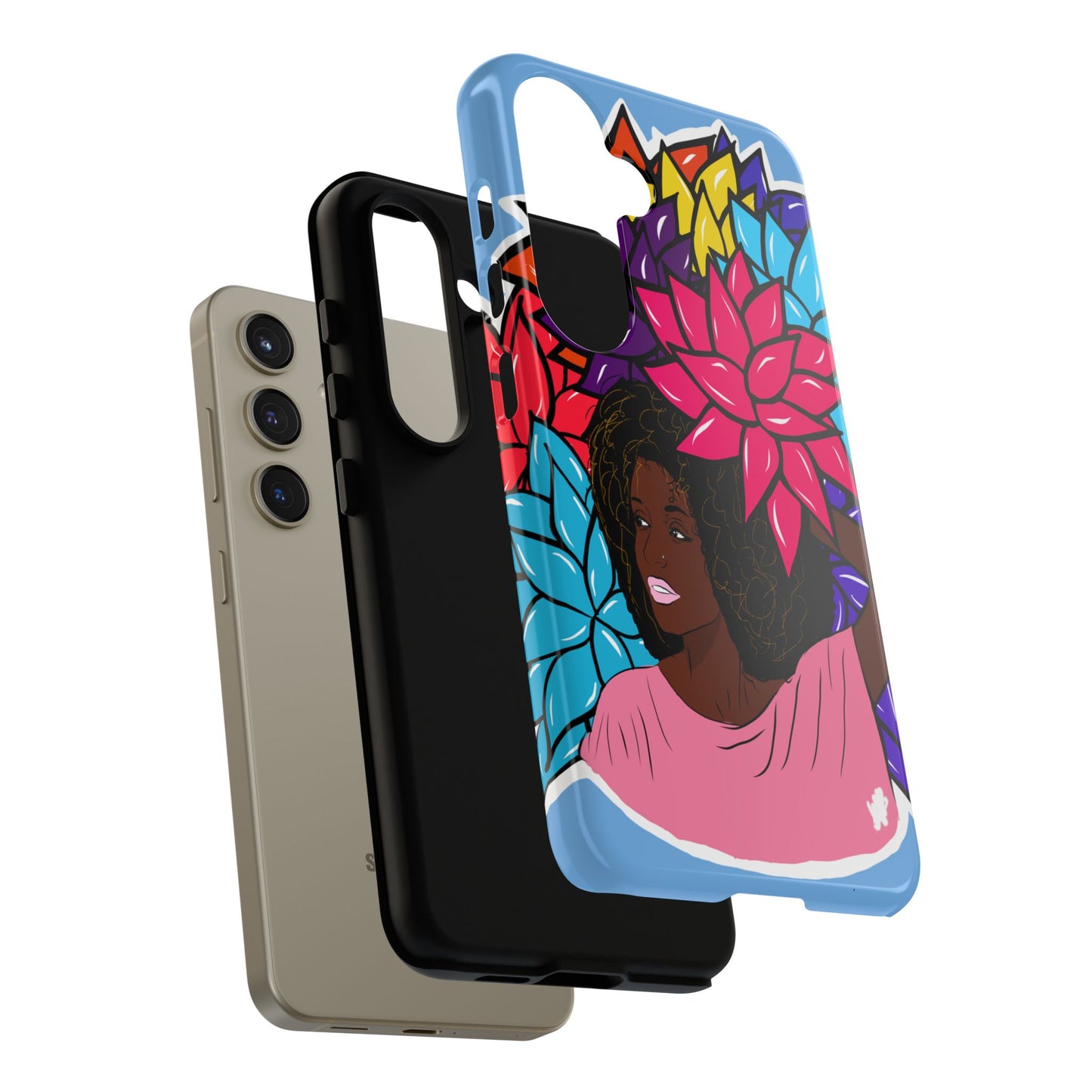 Beauty with Flowers - Tough Phone Cases