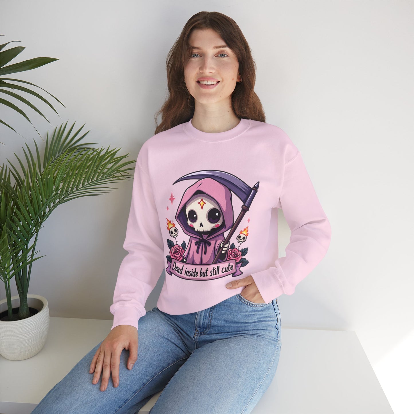 Dead Inside But Still Cute - Unisex Heavy Blend™ Sweatshirt