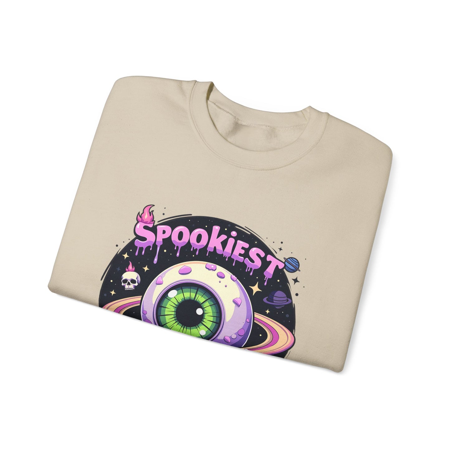 Spookiest in the Galaxy, Eyeball Planet Design - Sweatshirt