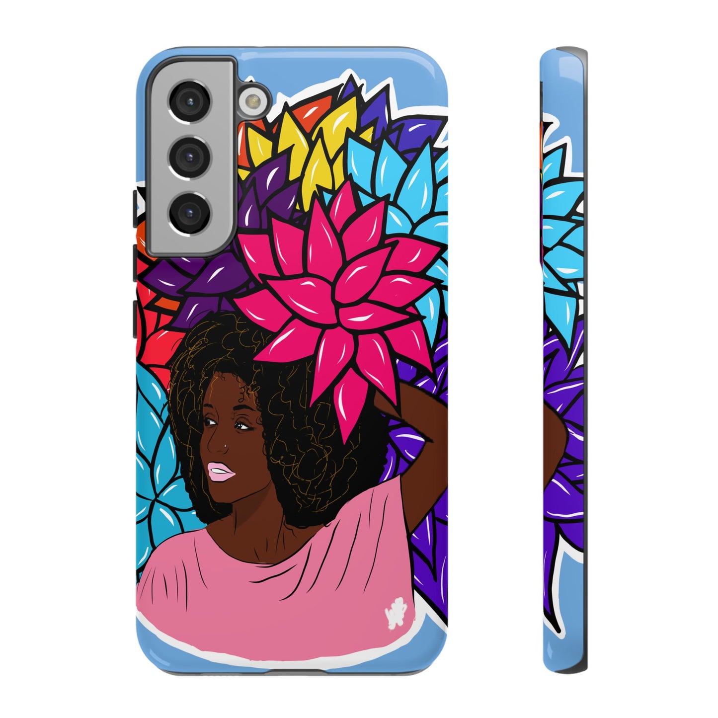 Beauty with Flowers - Tough Phone Cases