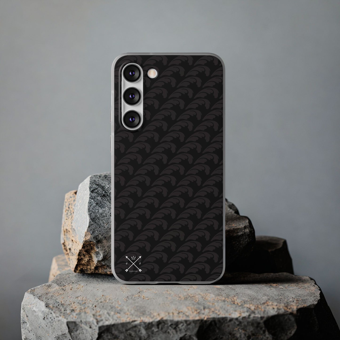 Beautiful Beloved Flourish (black/black) - Flexi Phone Cases