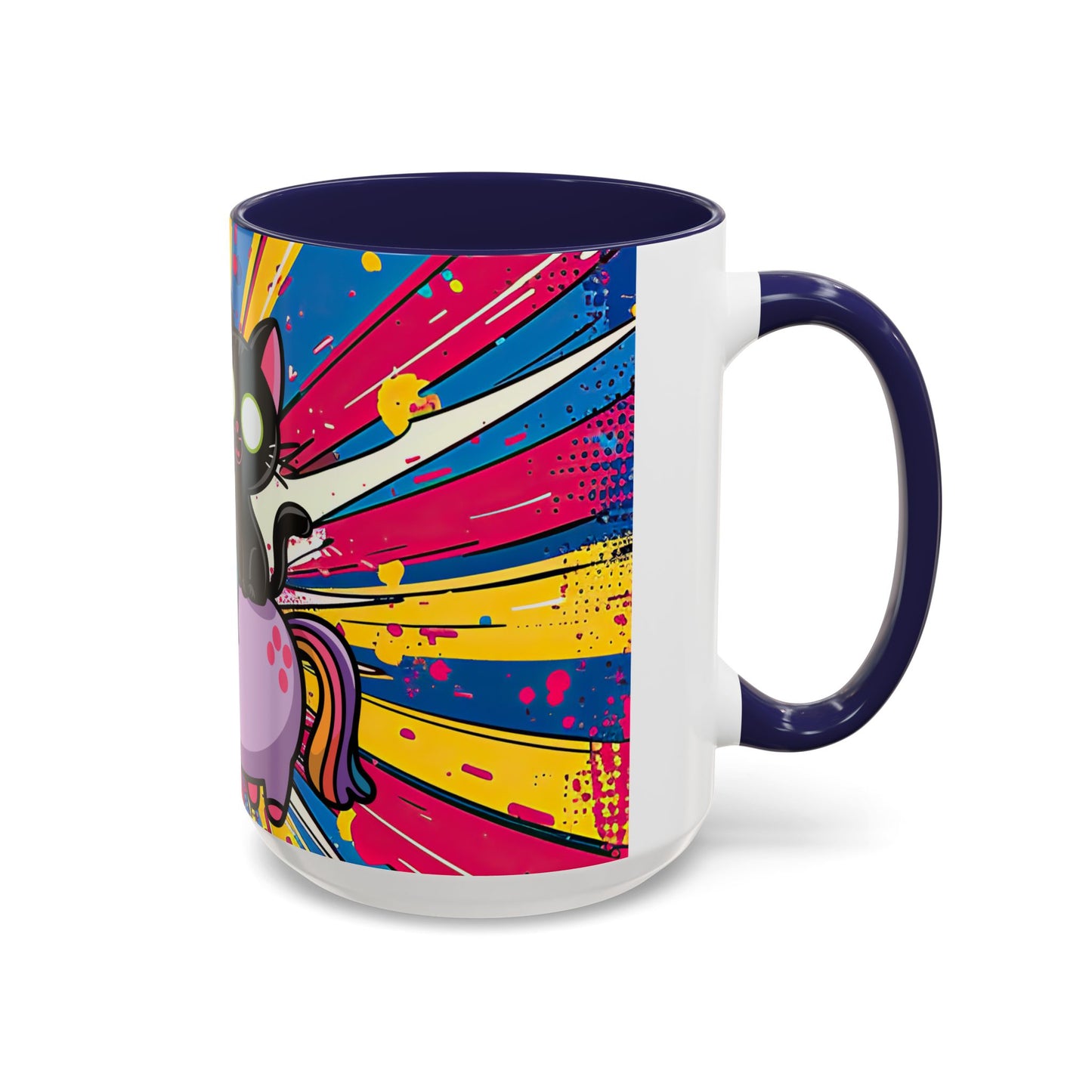 Giddy Up There's Chaos To Spread, Unicorn Cat Design - (11oz or 15oz) Coffee Mug