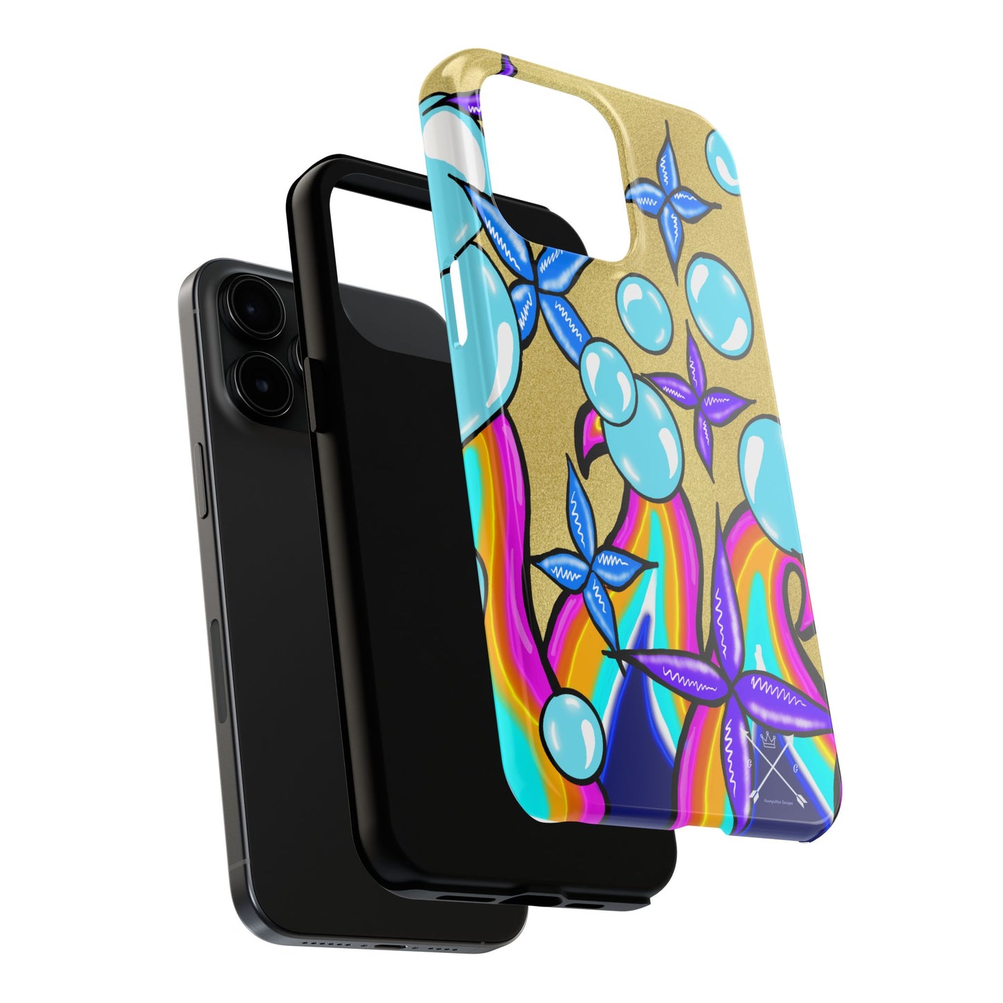 Bubble Rave (abstract art) - Tough iPhone Cases