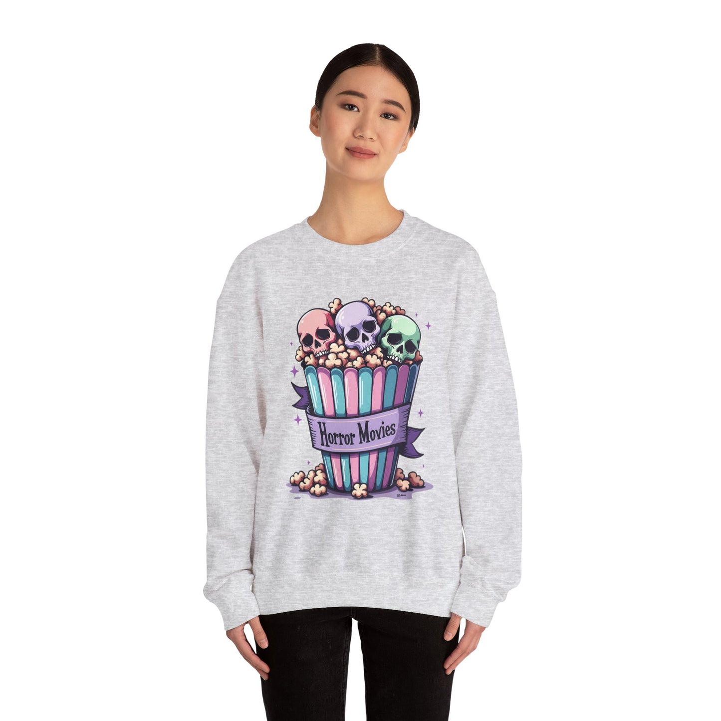 Horror Movies Popcorn Bucket Skulls - Sweatshirt