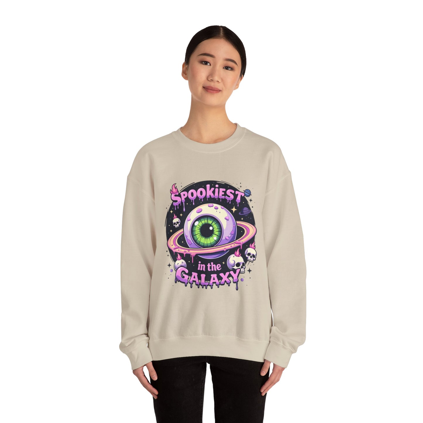 Spookiest in the Galaxy, Eyeball Planet Design - Sweatshirt