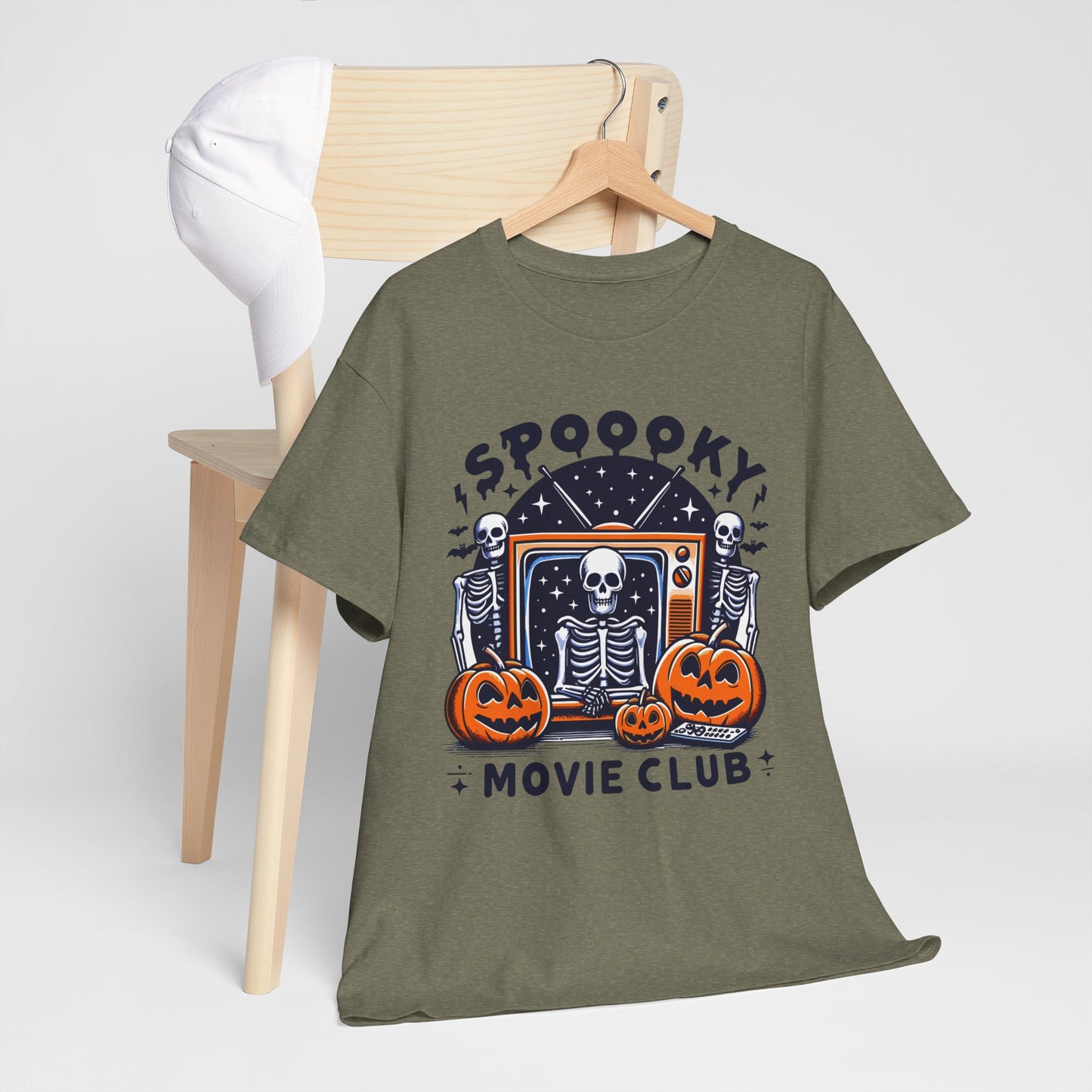 Spooky Movie Club Theme -  Unisex Cotton Tee