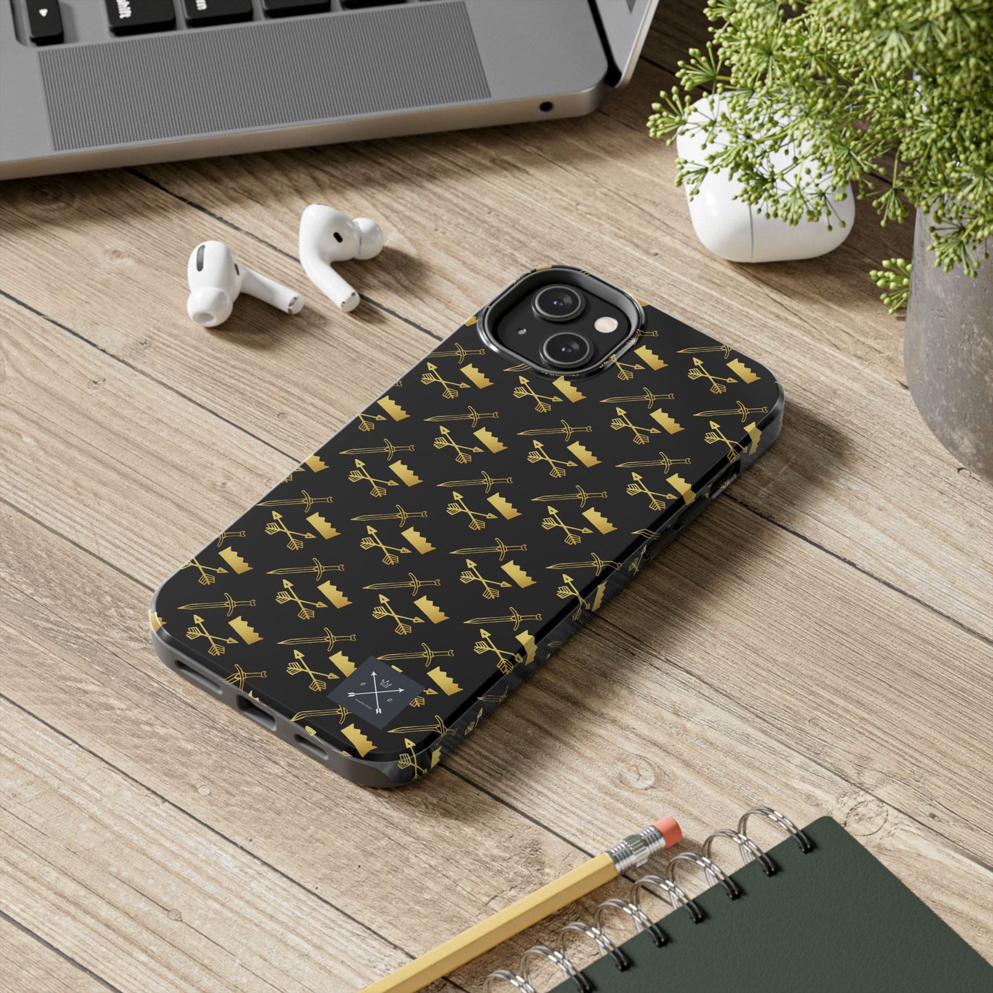 Gold and Bold Warrior (pattern) - Tough Phone Cases