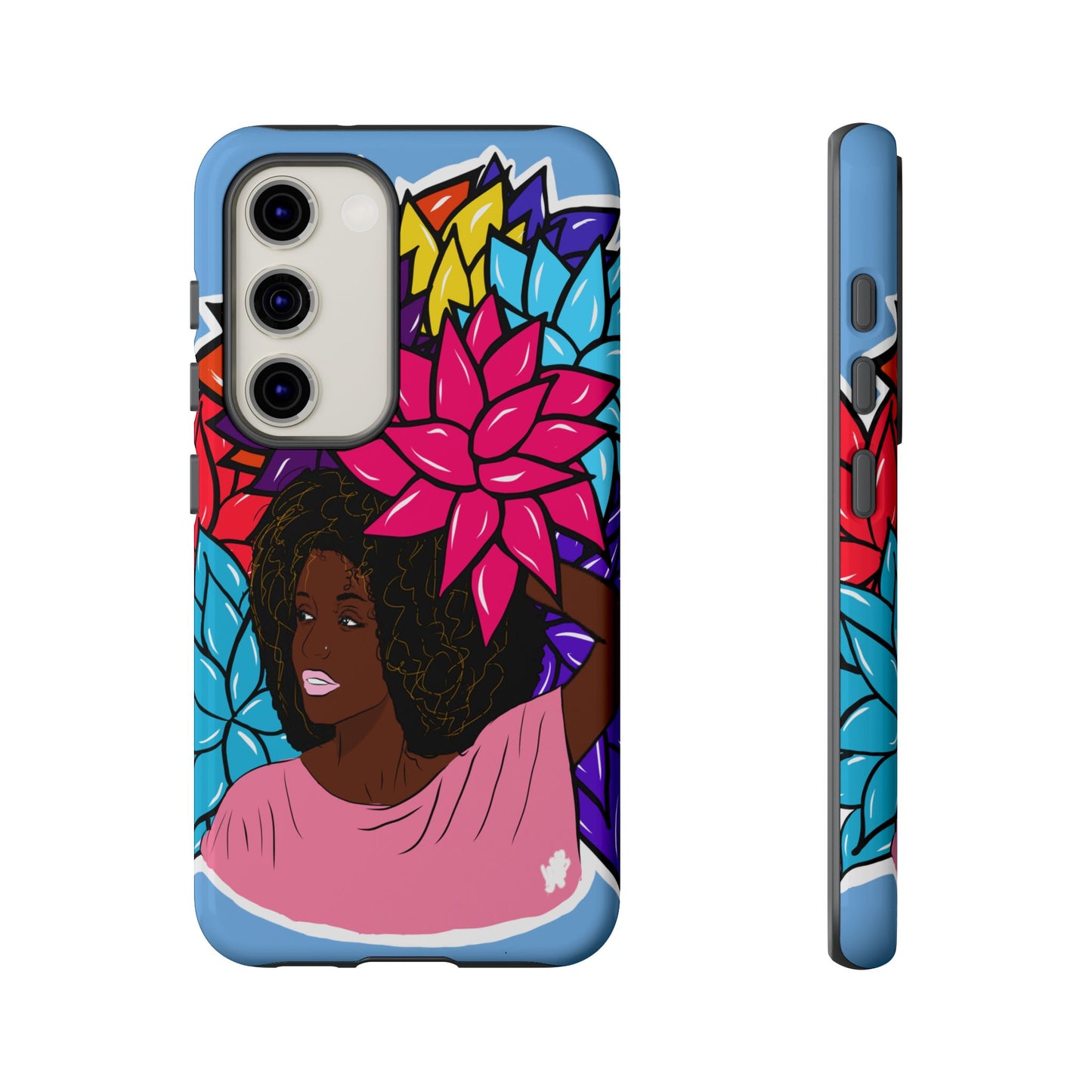 Beauty with Flowers - Tough Phone Cases