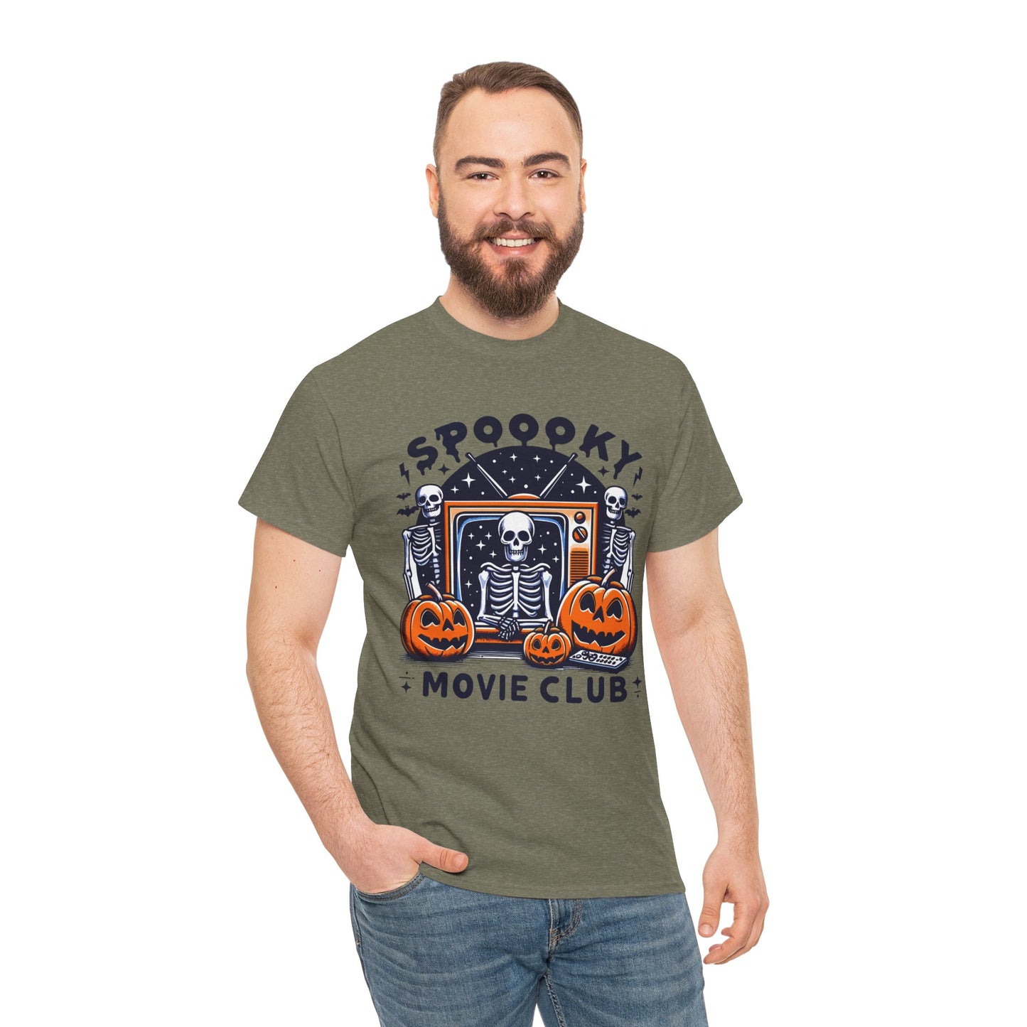 Spooky Movie Club Theme -  Unisex Cotton Tee