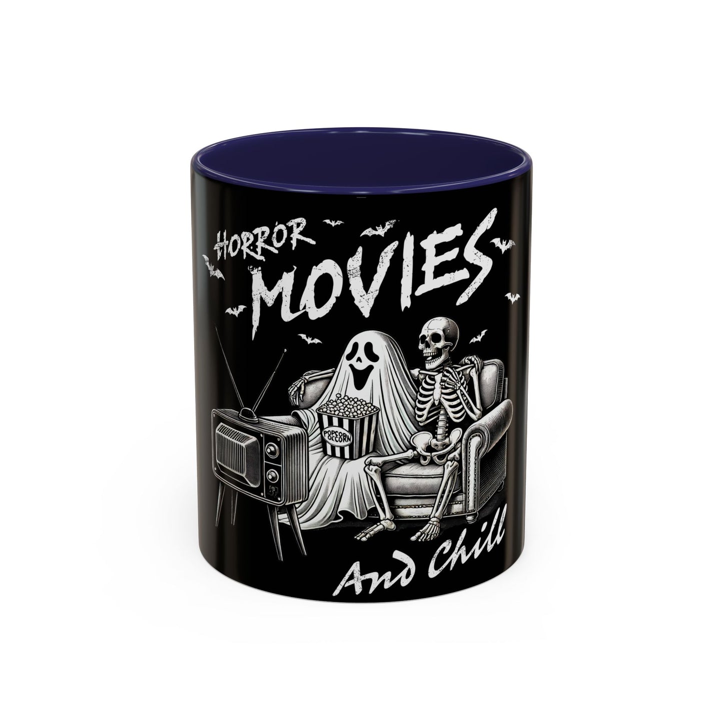 Horror Movies and Chill - Accent Coffee Mug (11, 15oz)