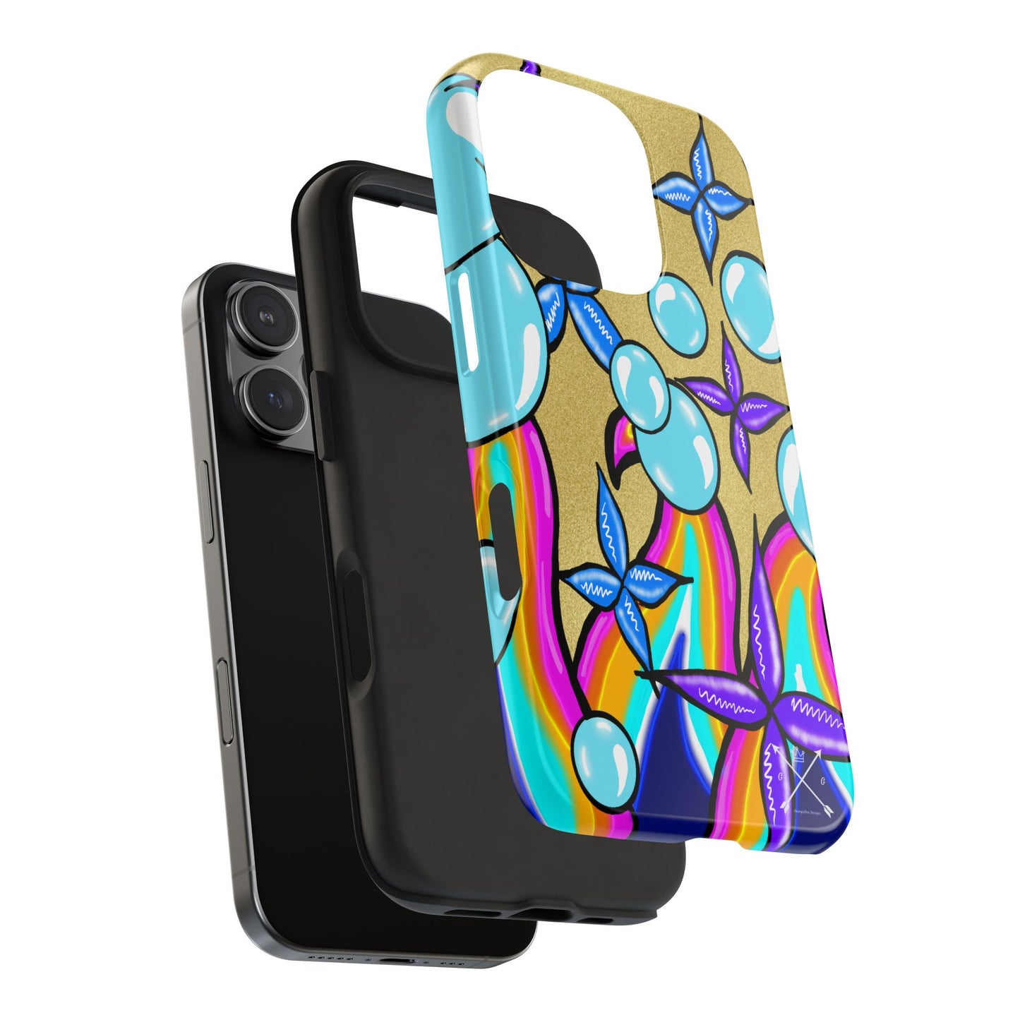 Bubble Rave (abstract art) - Tough iPhone Cases