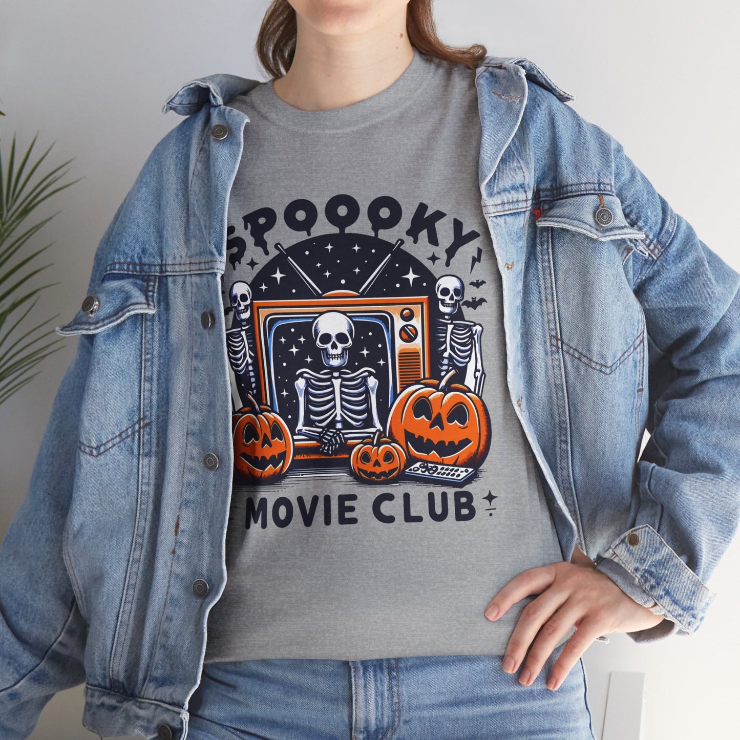 Spooky Movie Club Theme -  Unisex Cotton Tee