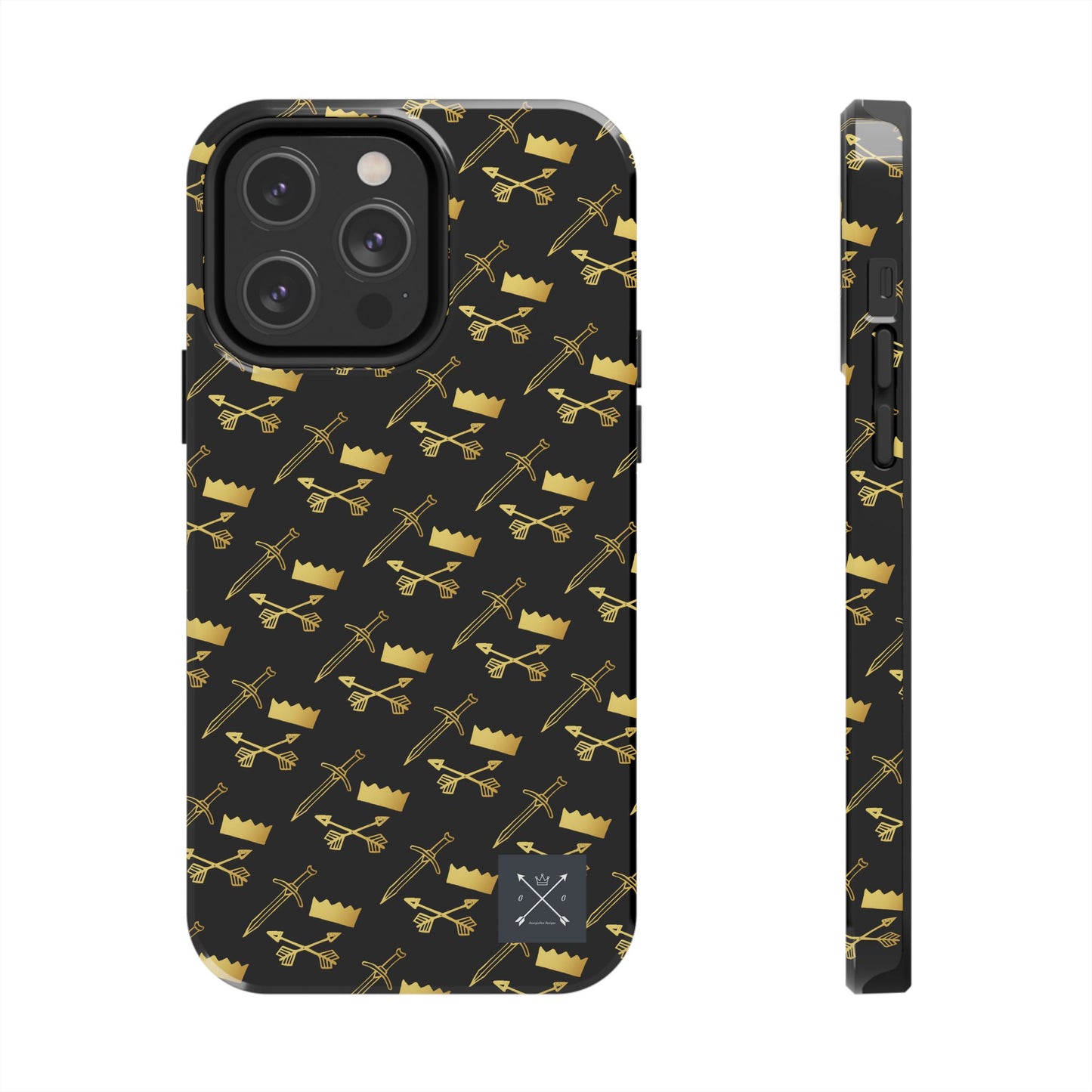 Gold and Bold Warrior (pattern) - Tough Phone Cases