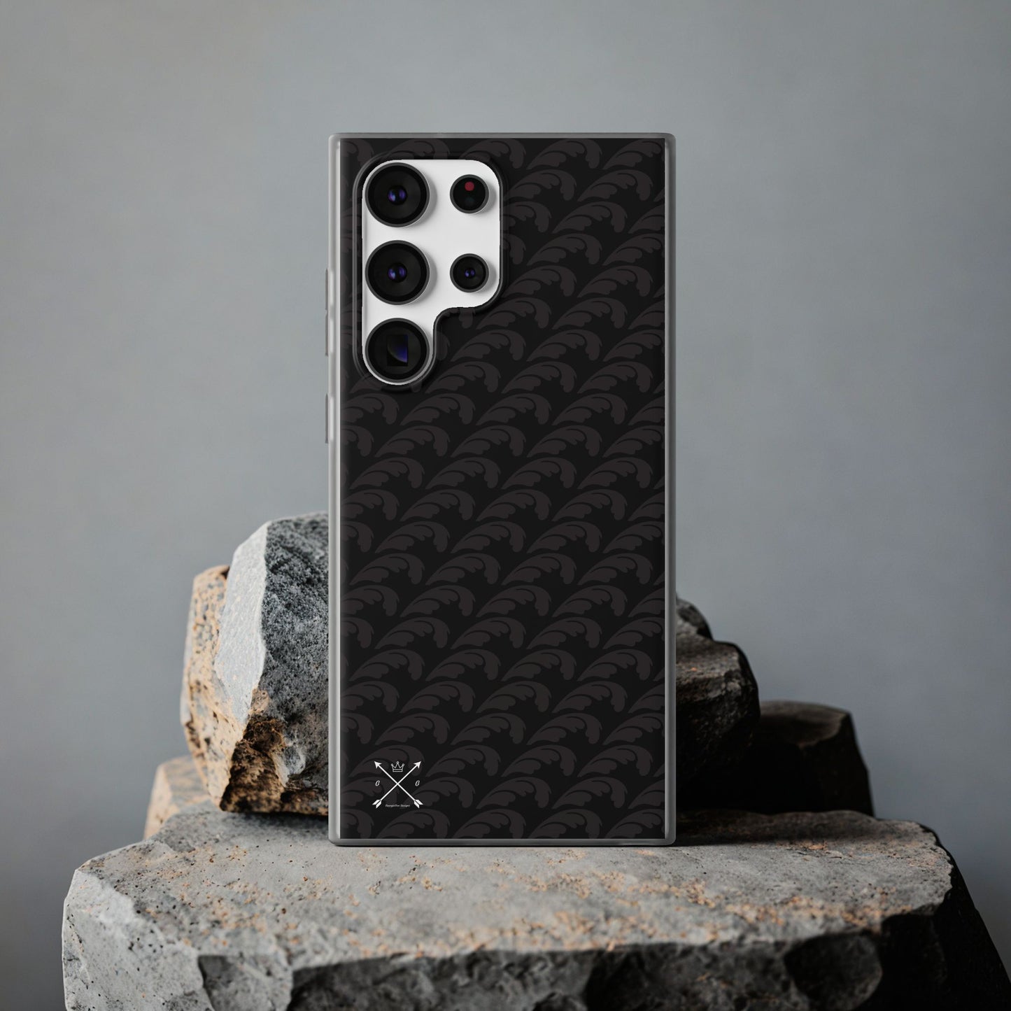 Beautiful Beloved Flourish (black/black) - Flexi Phone Cases