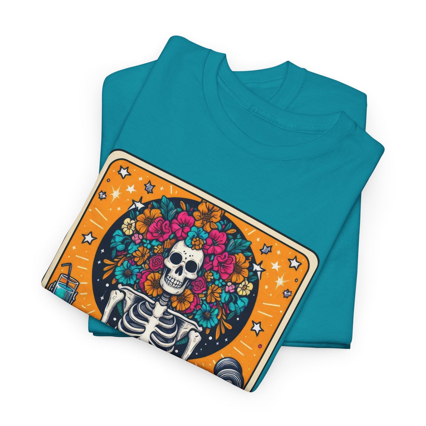 Gymaholic Skeleton Tarot - Unisex Tee Shirt