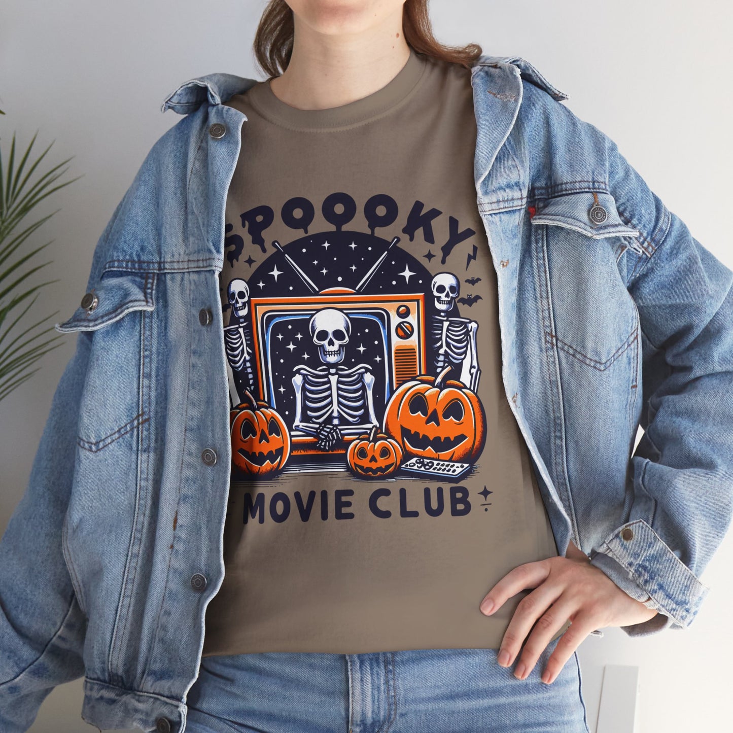 Spooky Movie Club Theme -  Unisex Cotton Tee