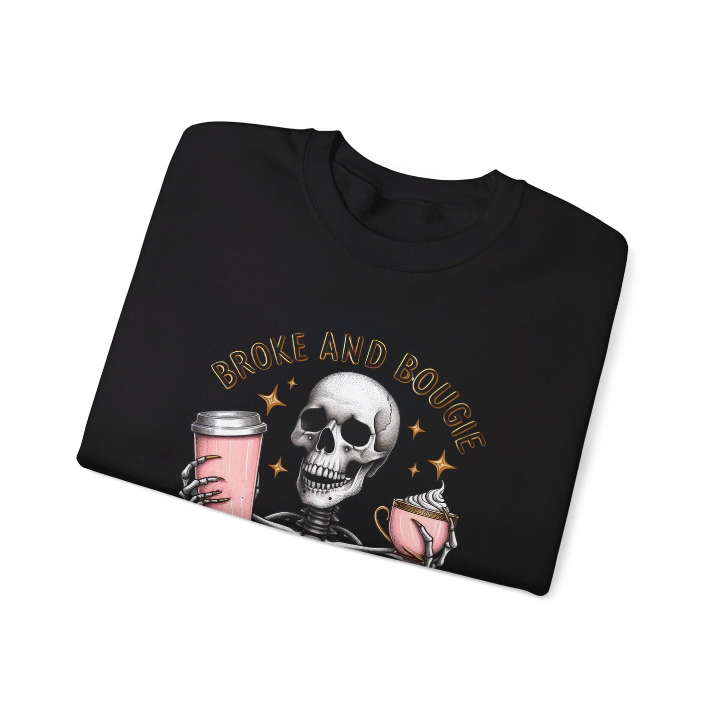 Broke and Bougie - Unisex Heavy Blend™ Crewneck Sweatshirt