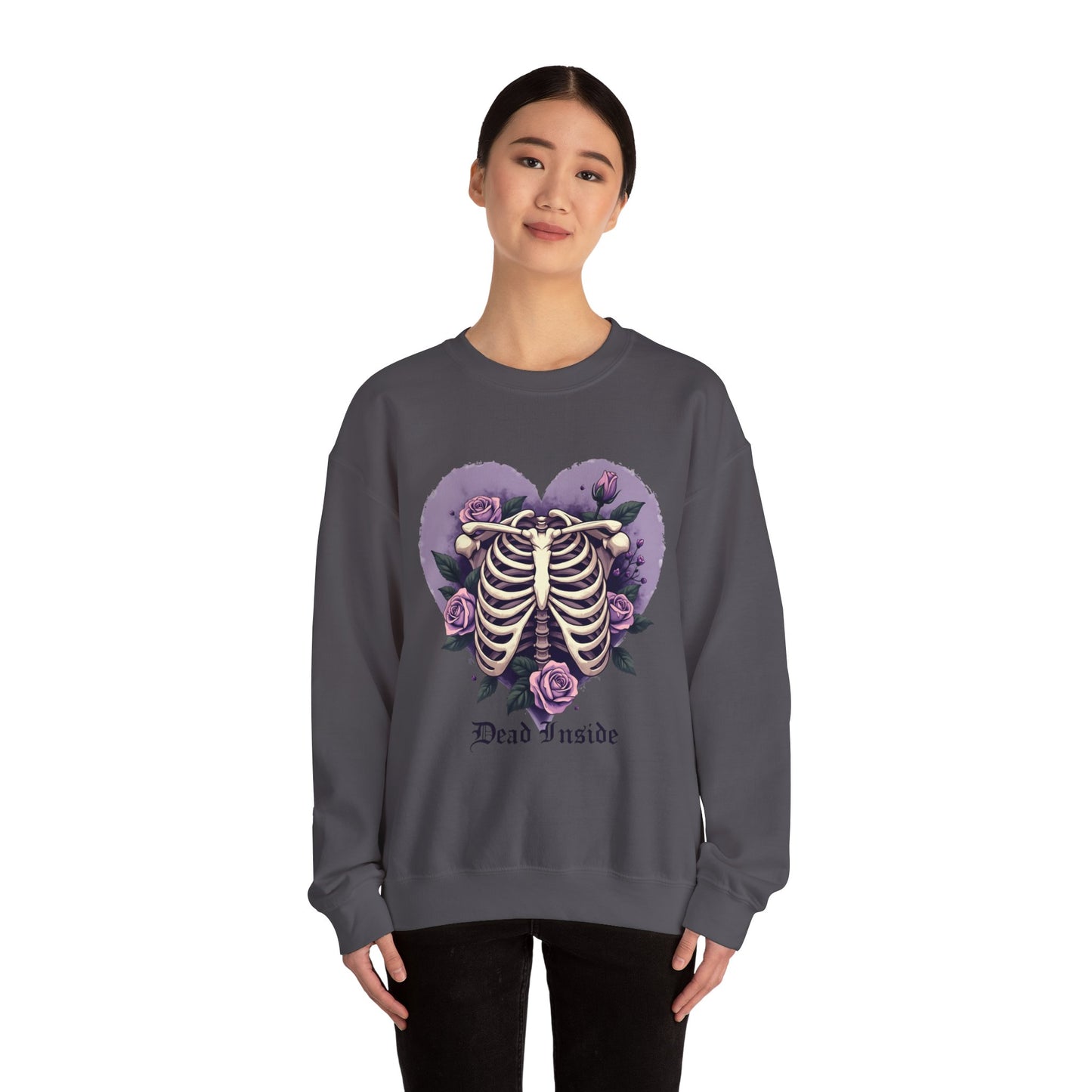 Dead Inside Ribcage Heart - Sweatshirt