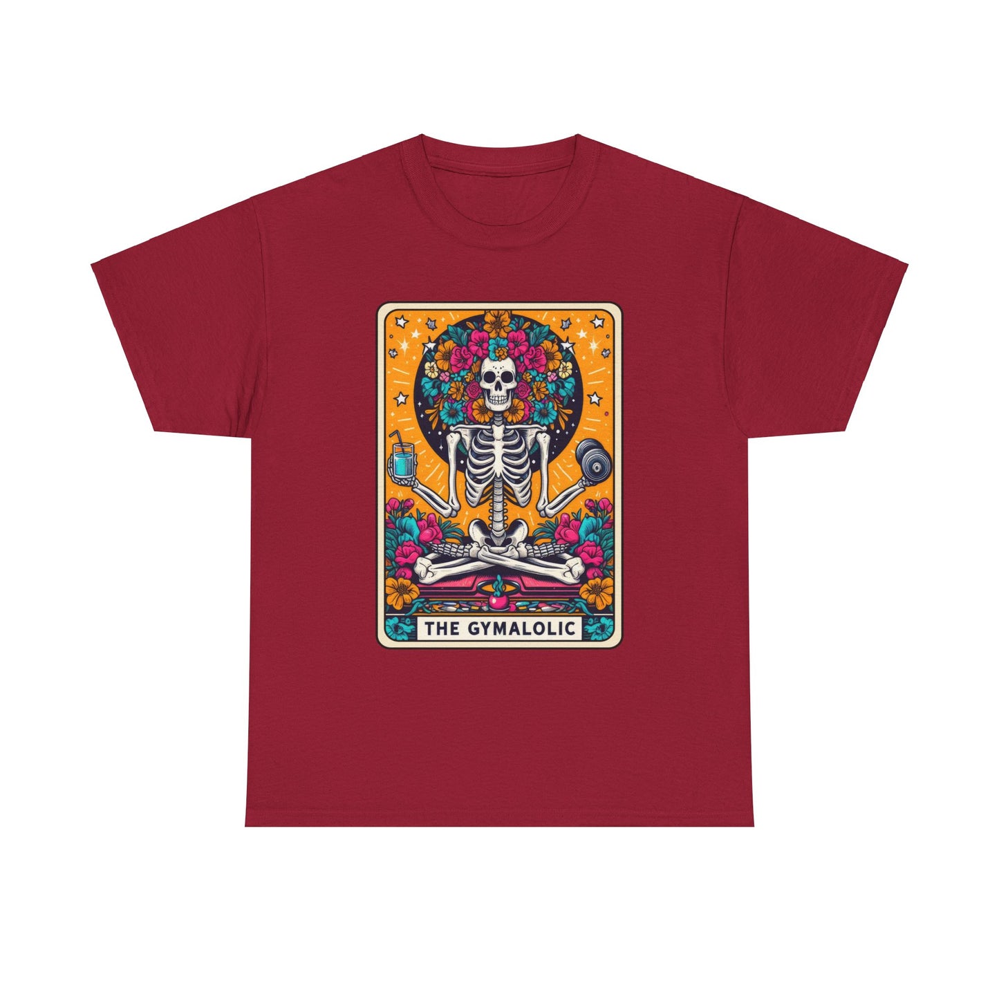 Gymaholic Skeleton Tarot - Unisex Tee Shirt