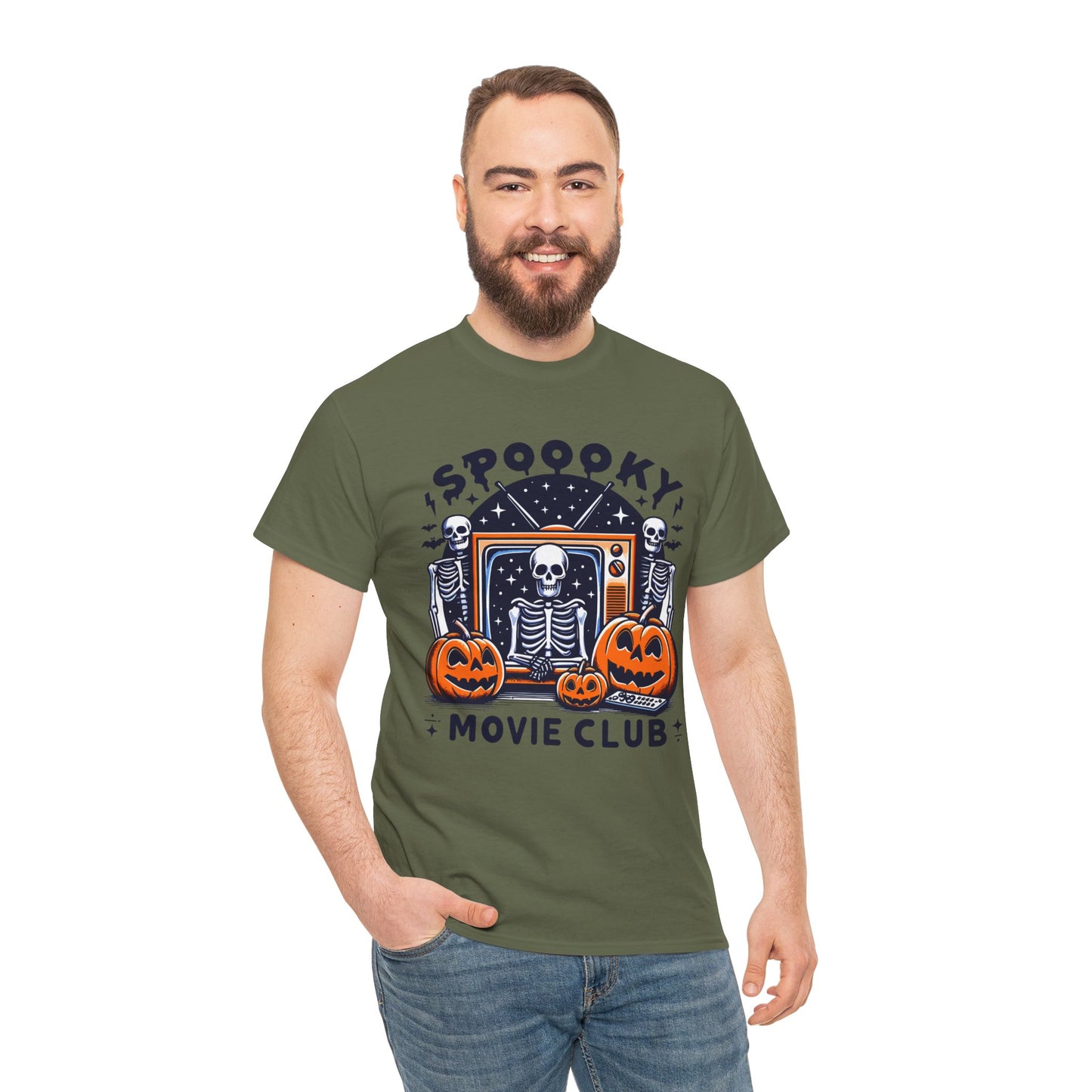 Spooky Movie Club Theme -  Unisex Cotton Tee